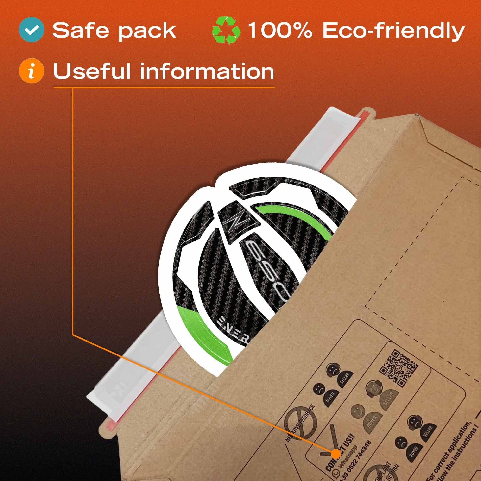 Adesivo Protezione Tappo Serbatoio moto compatibile con Kawasaki Z650 2025-2026 - 12