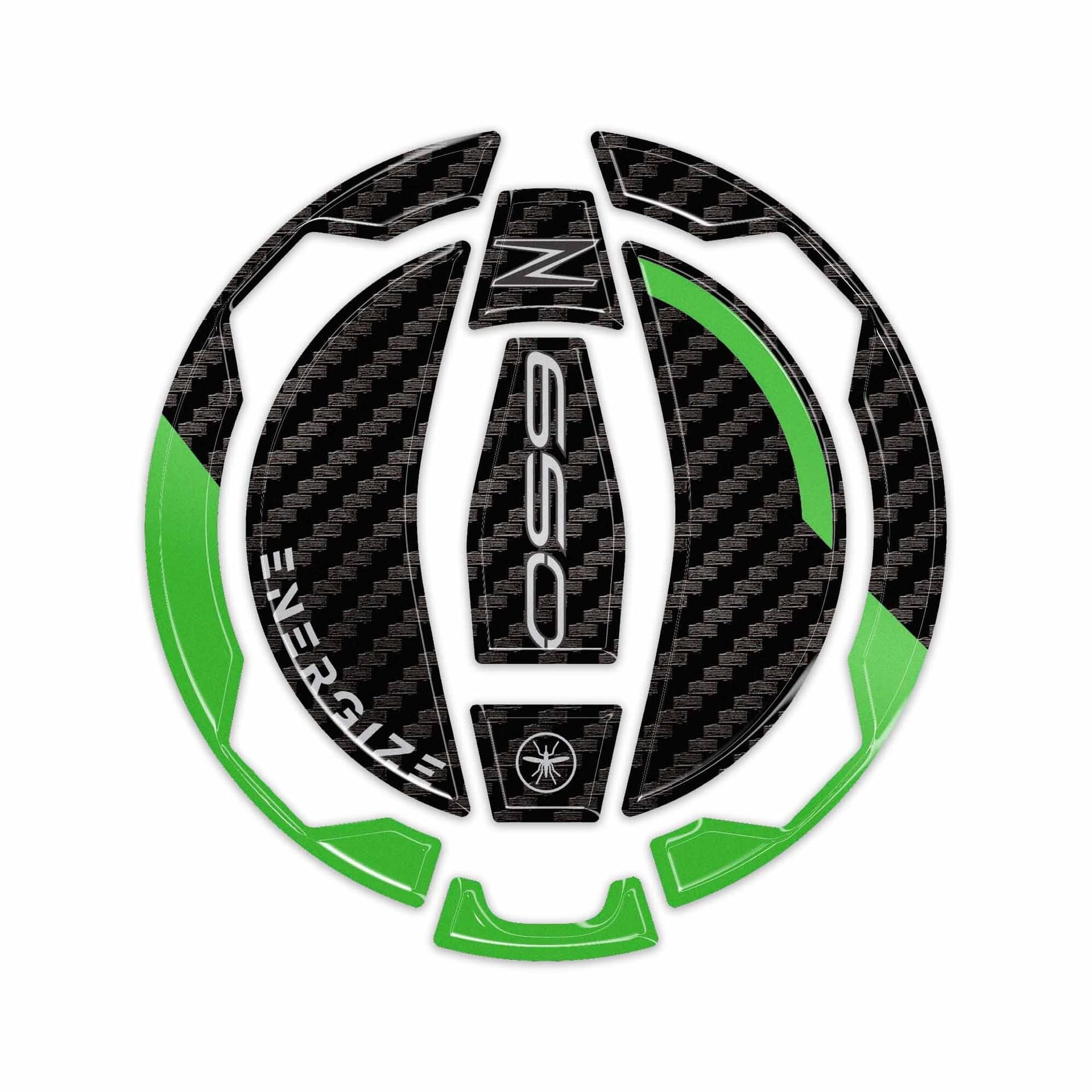 Adesivo Protezione Tappo Serbatoio moto compatibile con Kawasaki Z650 2025-2026 - 8