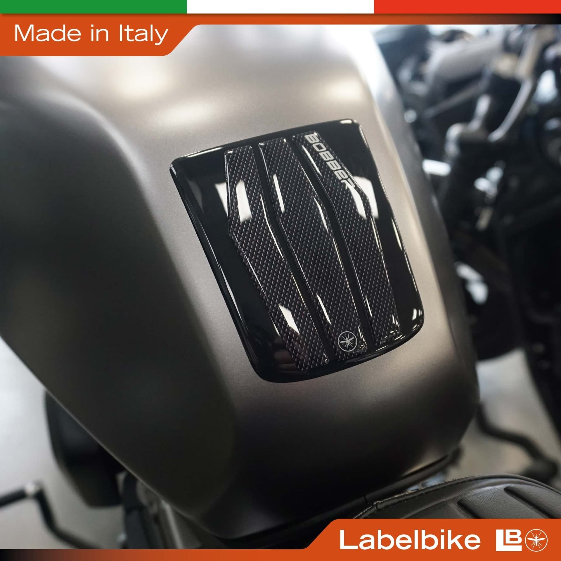 Adesivo 3D Protezione Serbatoio compatibile con Benelli Leoncino Bobber 400 - 3