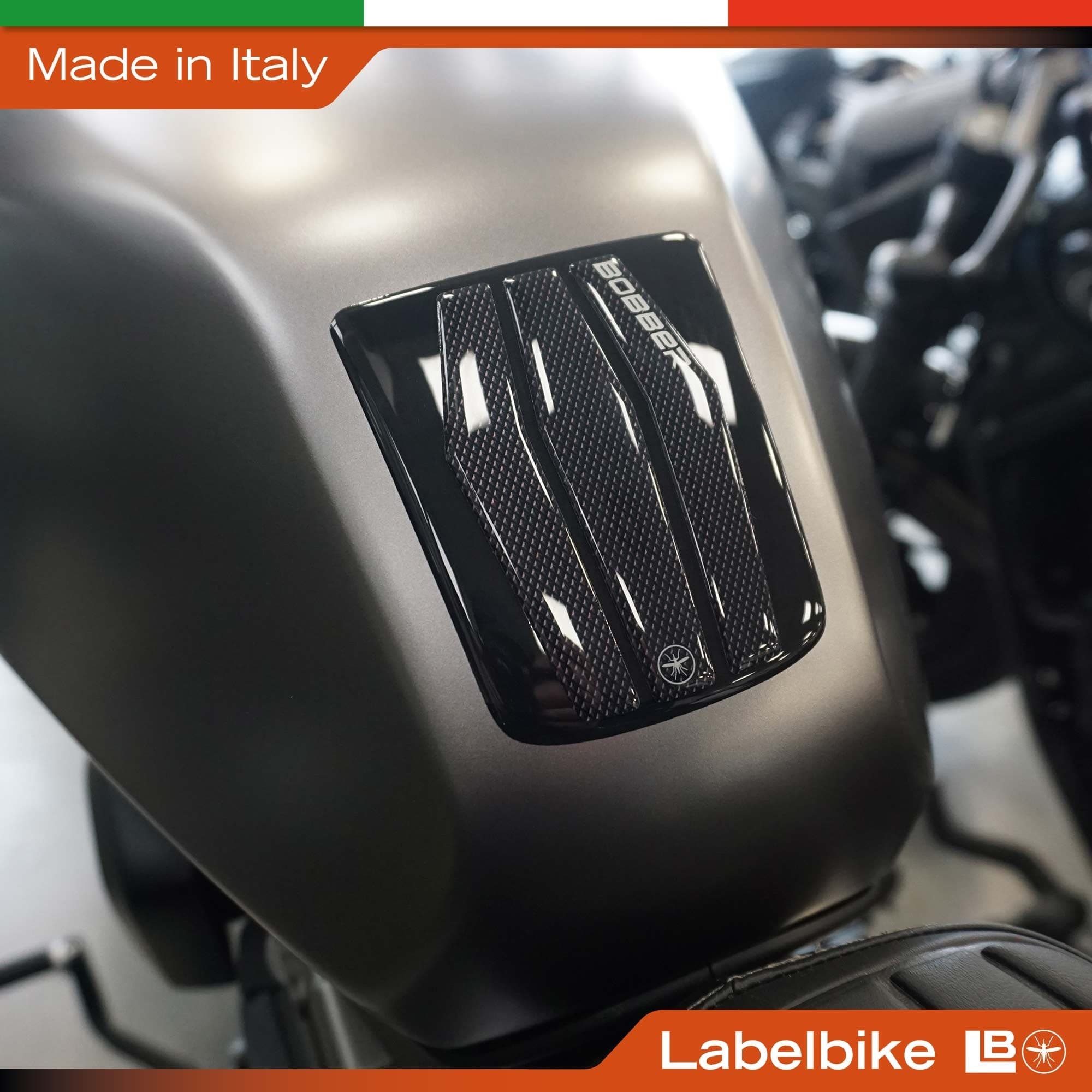 Adesivo 3D Protezione Serbatoio compatibile con Benelli Leoncino Bobber 400 - 3