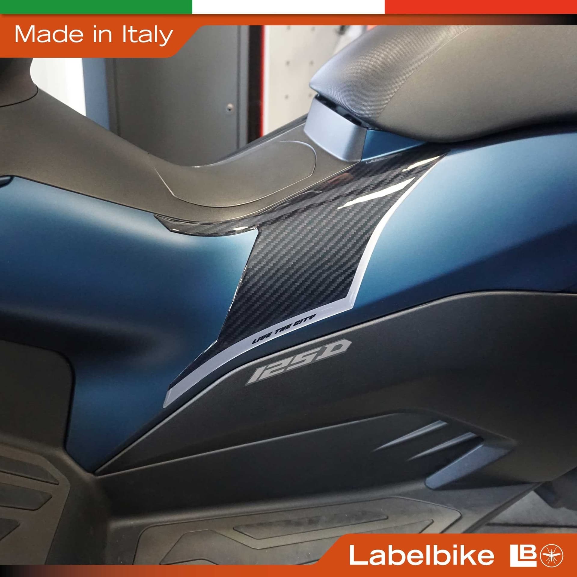 Adesivi Protezioni Laterali Pedana Scooter compatibili con Zontes 125D 2023-26 - 4