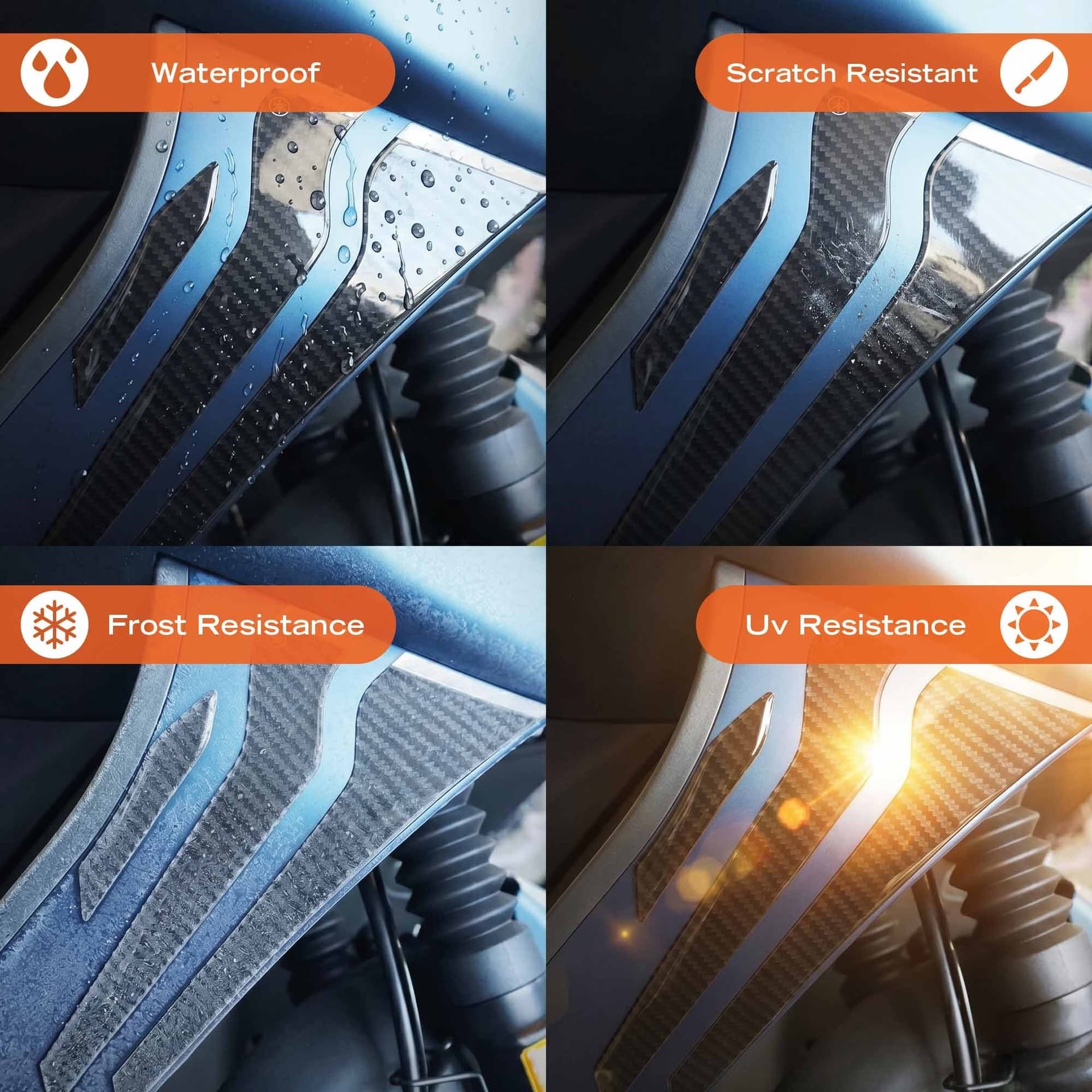 Adesivi Protezioni Laterali Pance Scooter compatibili con Zontes 125D 2023-26 - 4