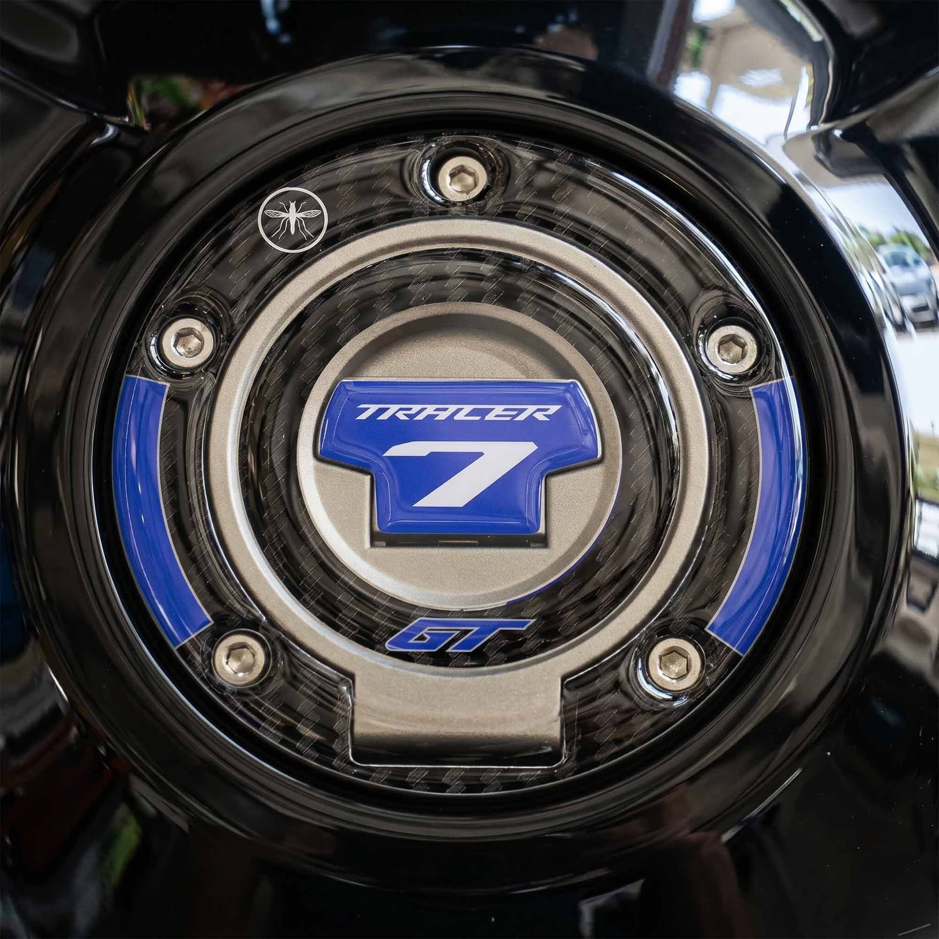 Adesivo 3D Tappo Serbatoio moto compatibile con Yamaha Tracer 7 GT 2025-26 - 2