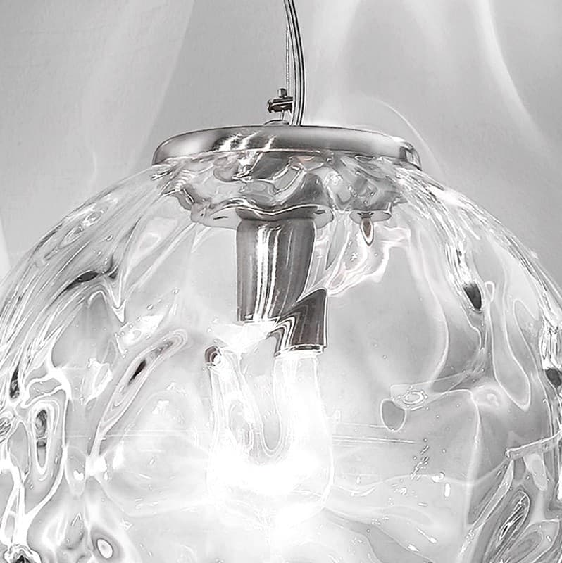 Lampadario moderno sfera Due P illuminazione 2586 SP E14 LED vetro lampada soffitto - 2