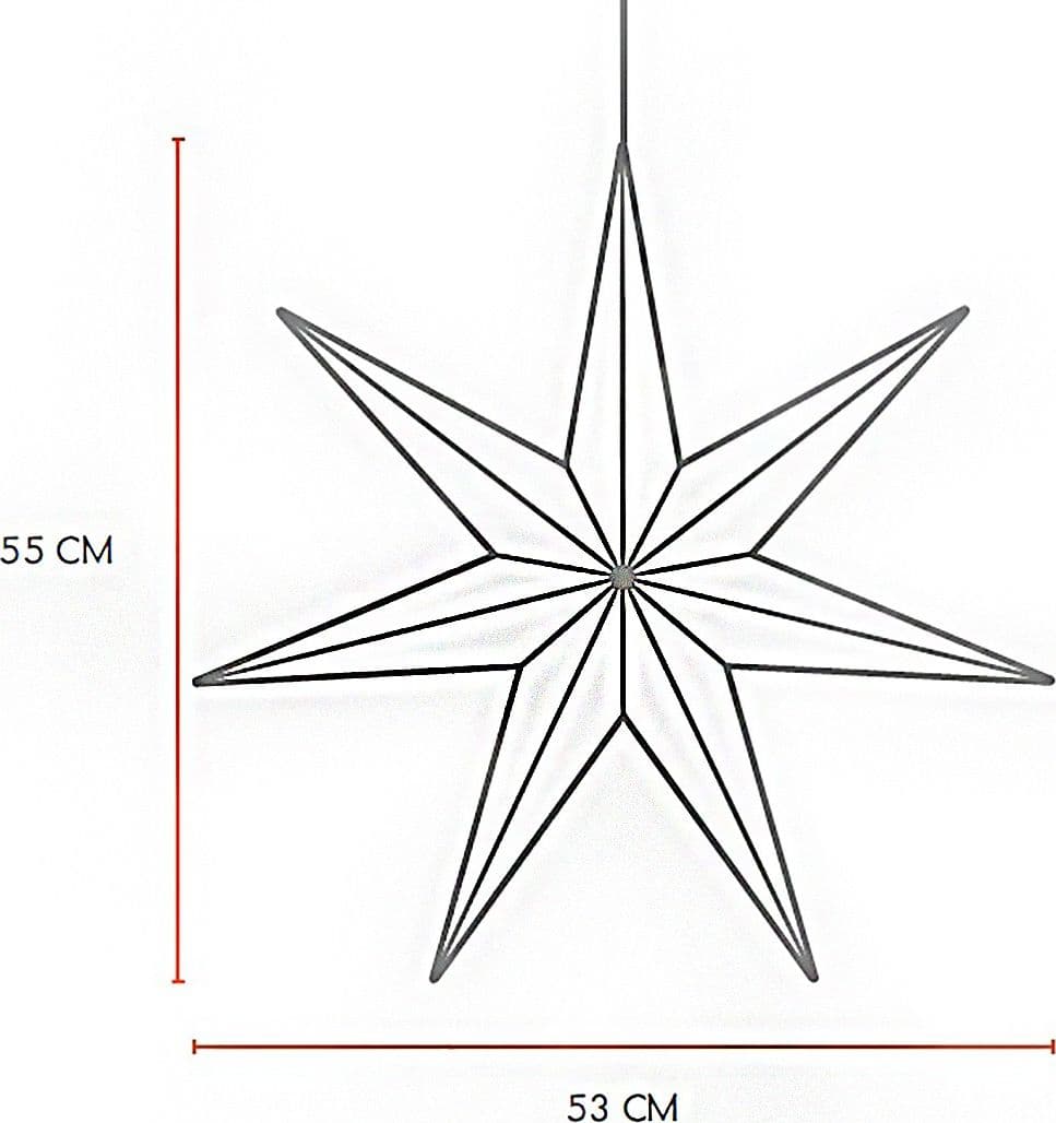 Lampadario stella 8 Seasons SHINING GLORY STAR 55 32048L LED IP44 polietilene - 6