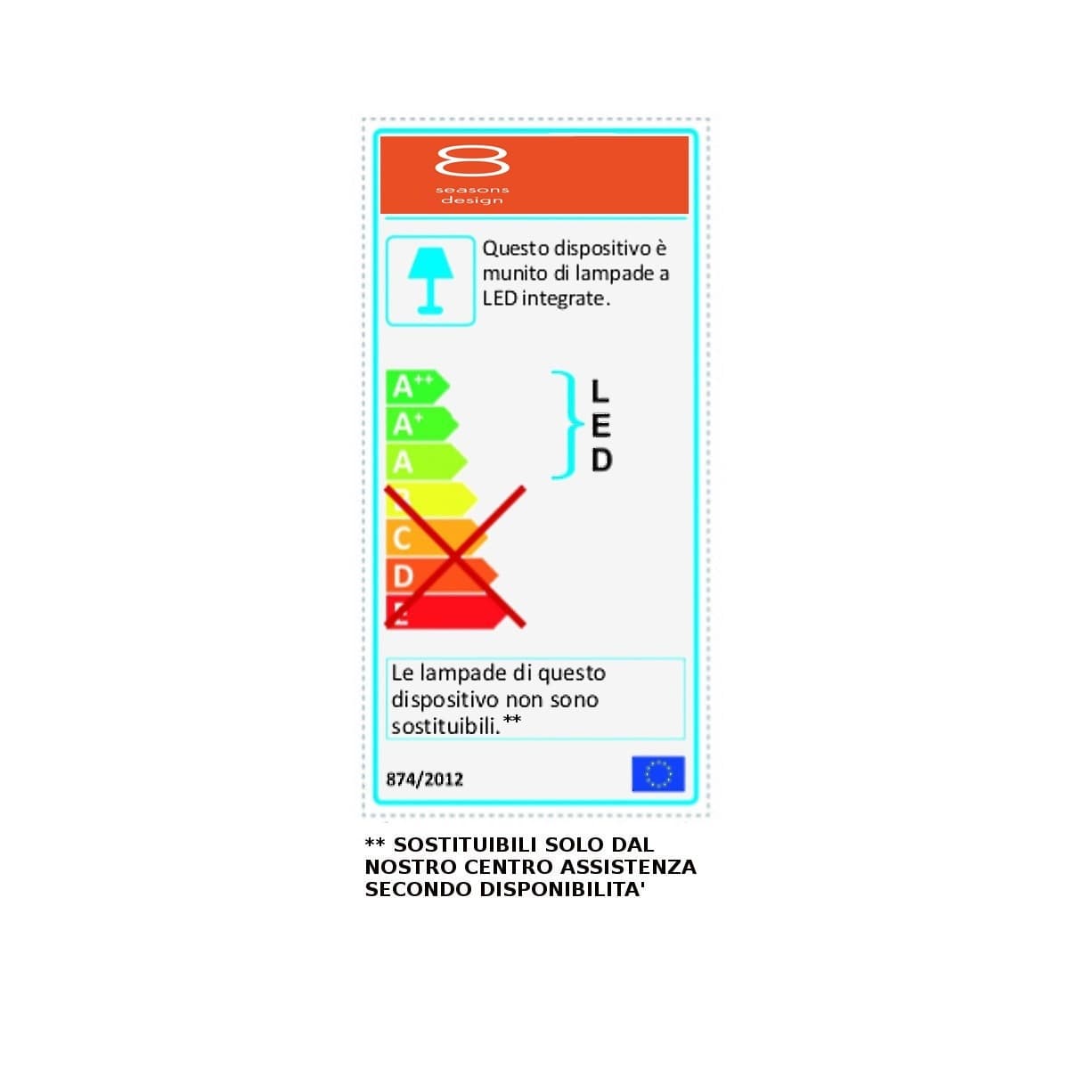Lampadario stella 8 Seasons SHINING GLORY STAR 55 32048L LED IP44 polietilene - 7