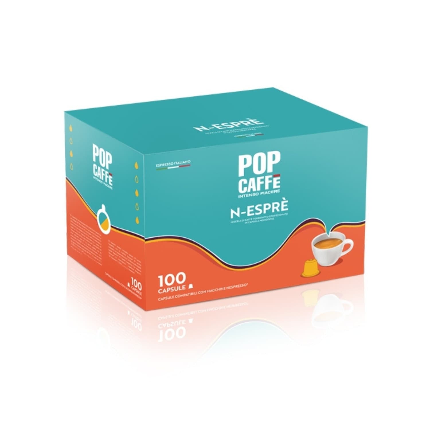 Pop Caffe' Capsule Nespresso Decisa 100pz