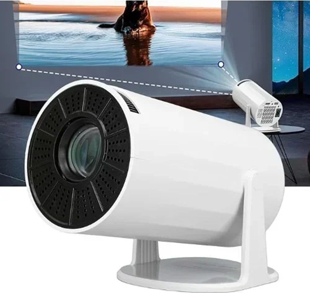 MINI PROIETTORE MULTIMEDIALE A LED ULTRA HD 4K USB PORTATILE SUPPORTO GIREVOLE 180° PR80 - 7