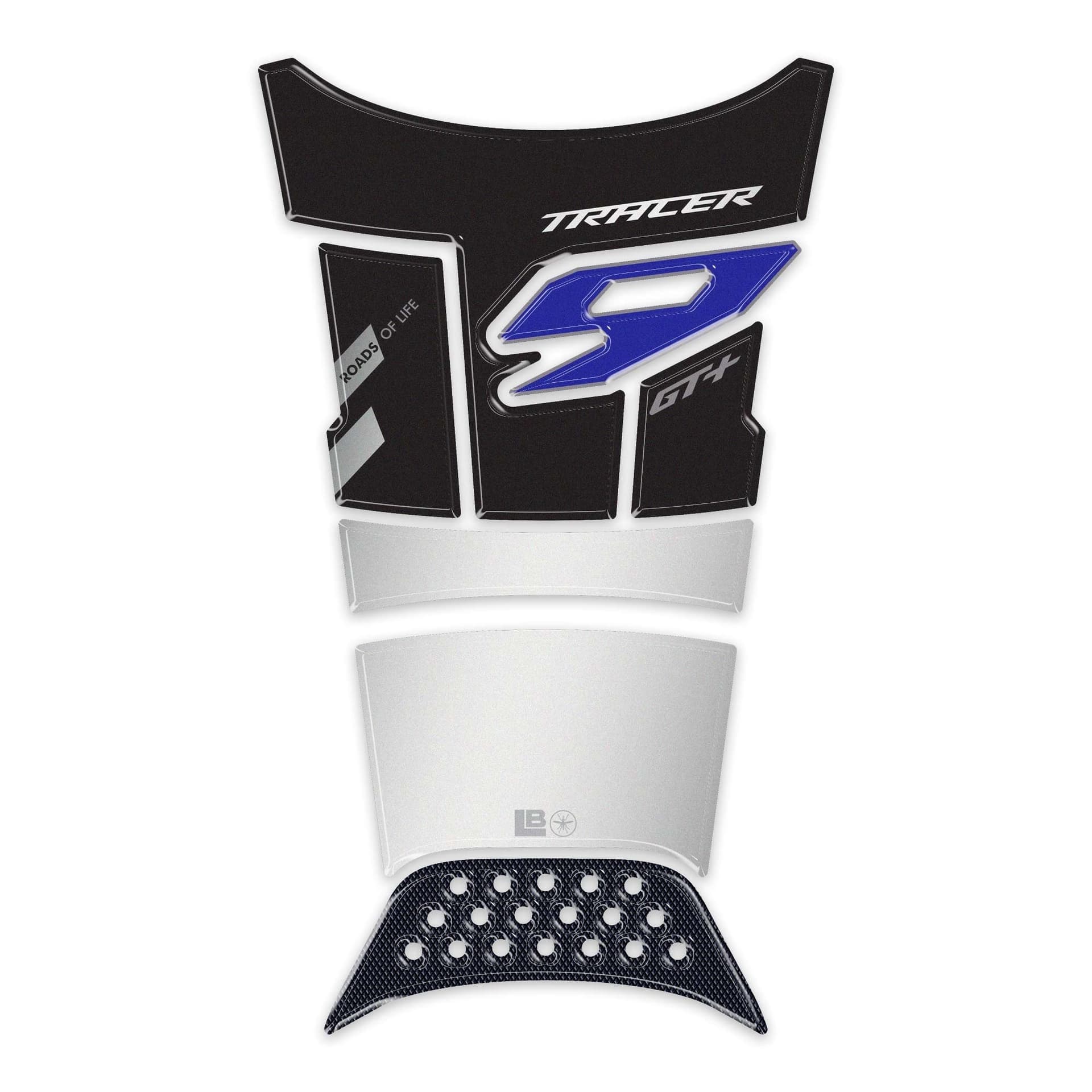 Adesivo 3D Paraserbatoio moto compatibile con Yamaha Tracer 9 GT+ 2026 - 2