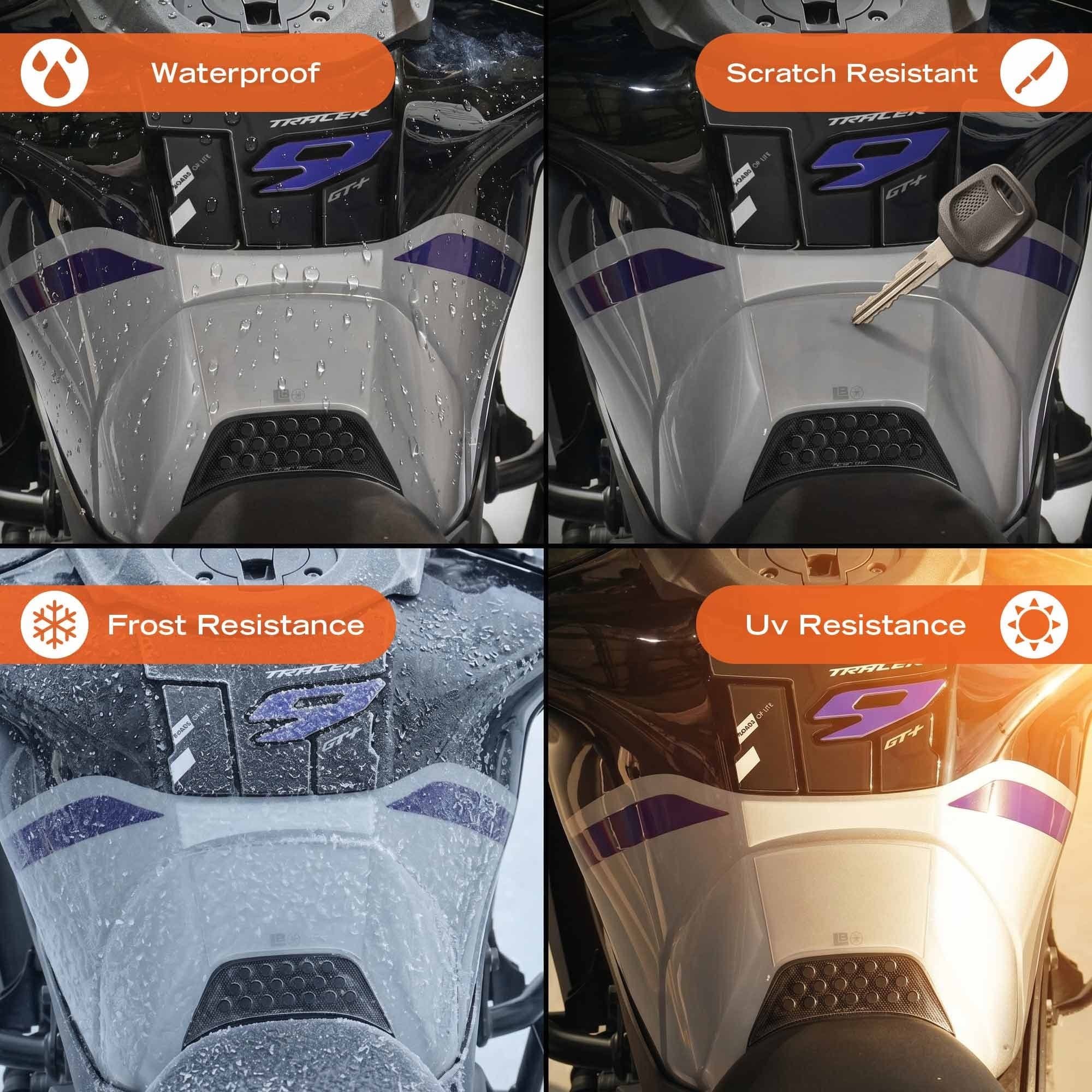 Adesivo 3D Paraserbatoio moto compatibile con Yamaha Tracer 9 GT+ 2026 - 3
