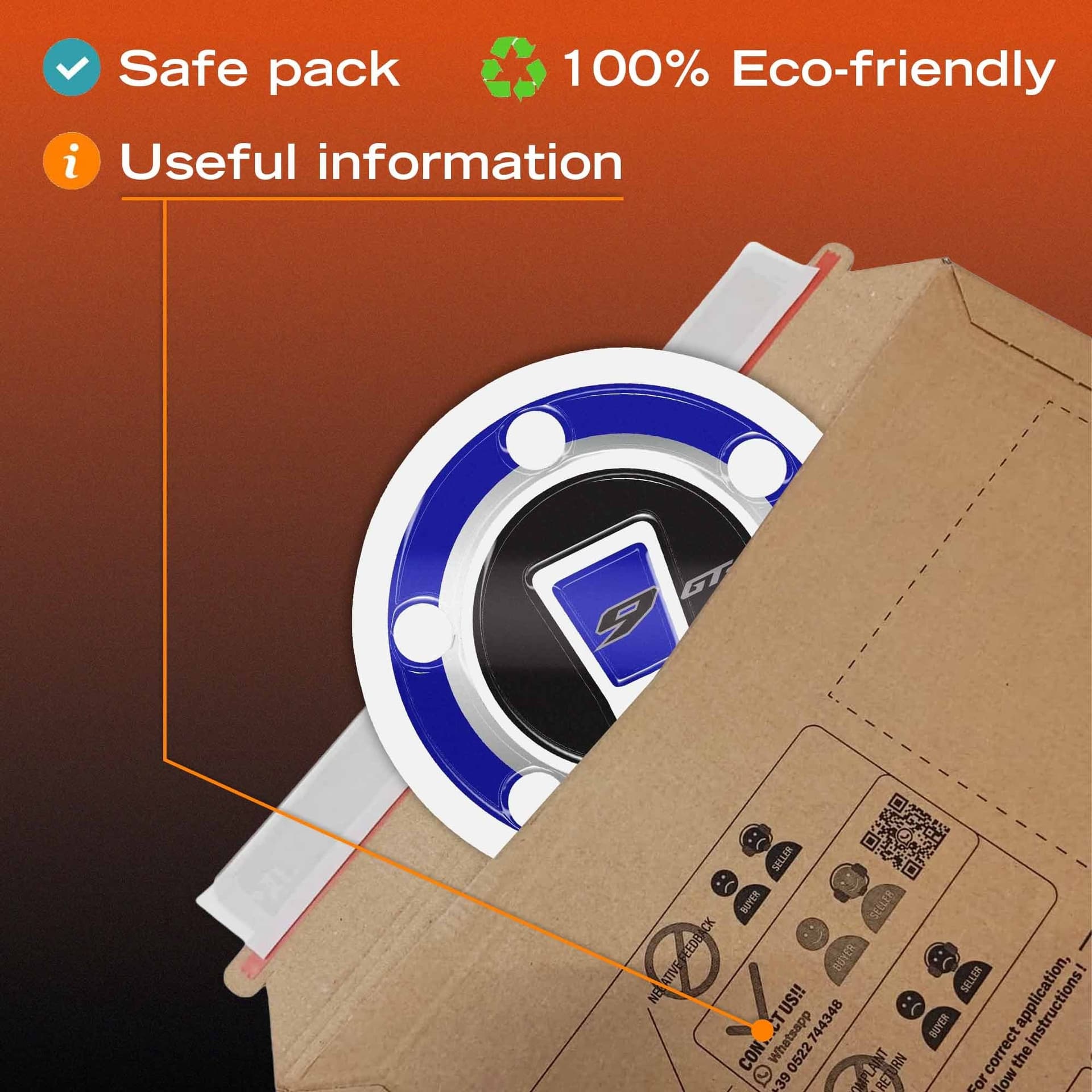Adesivo 3D Tappo Keyless moto compatibile con Yamaha Tracer 9 GT+ 2026 - 5