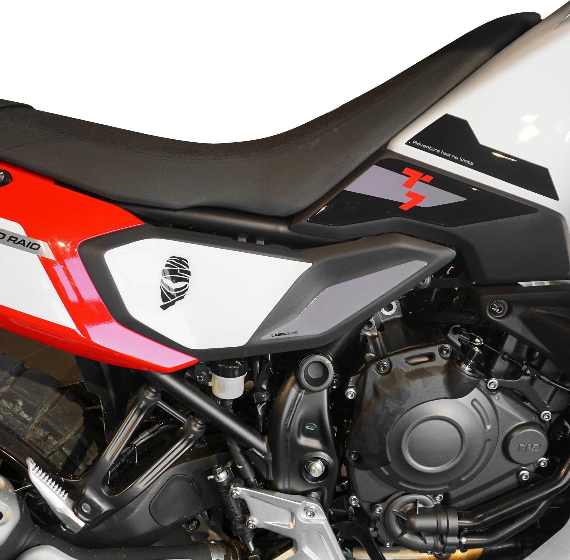 Adesivi 3D Laterali moto compatibili con Yamaha Tenere 700 World Raid 2026 - 7