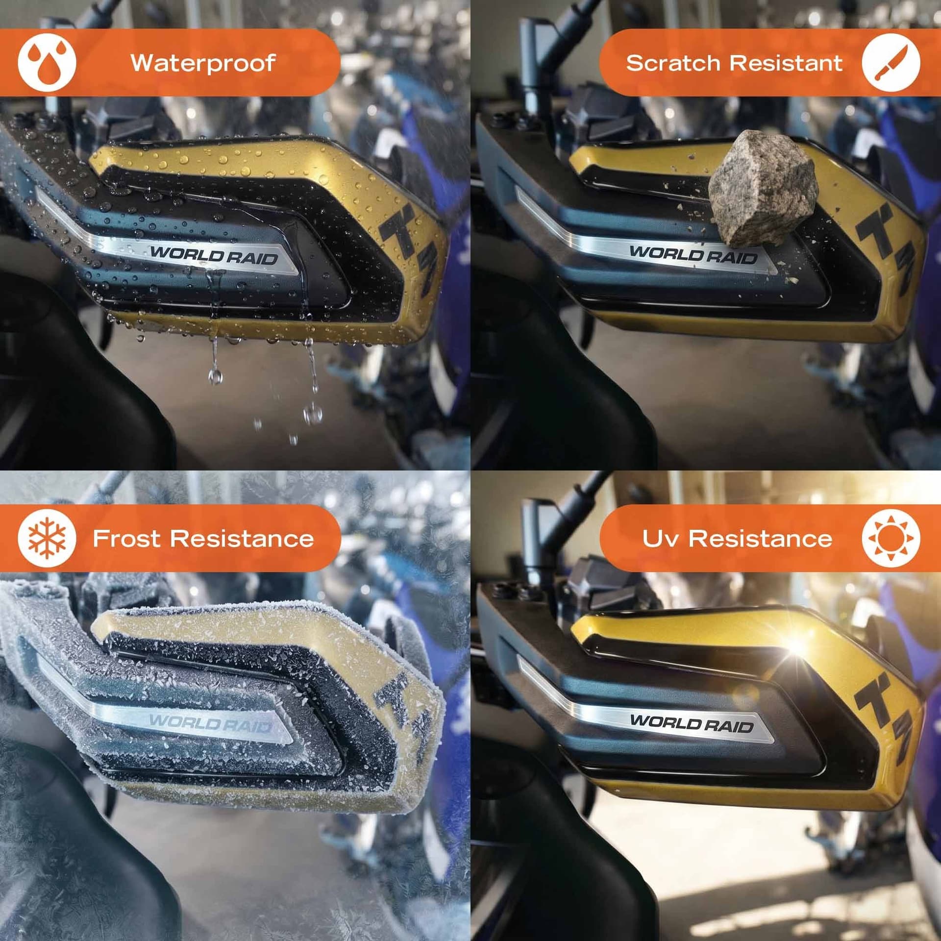 Adesivi 3D Paramani moto compatibili con Yamaha Tenere 700 World Raid 2026 - 4