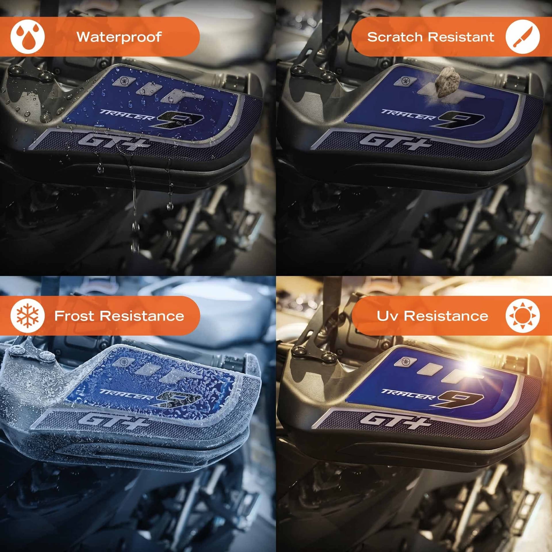 Adesivi Paramani moto Protezioni compatibili con Yamaha Tracer 9 GT+ 2026 - 4