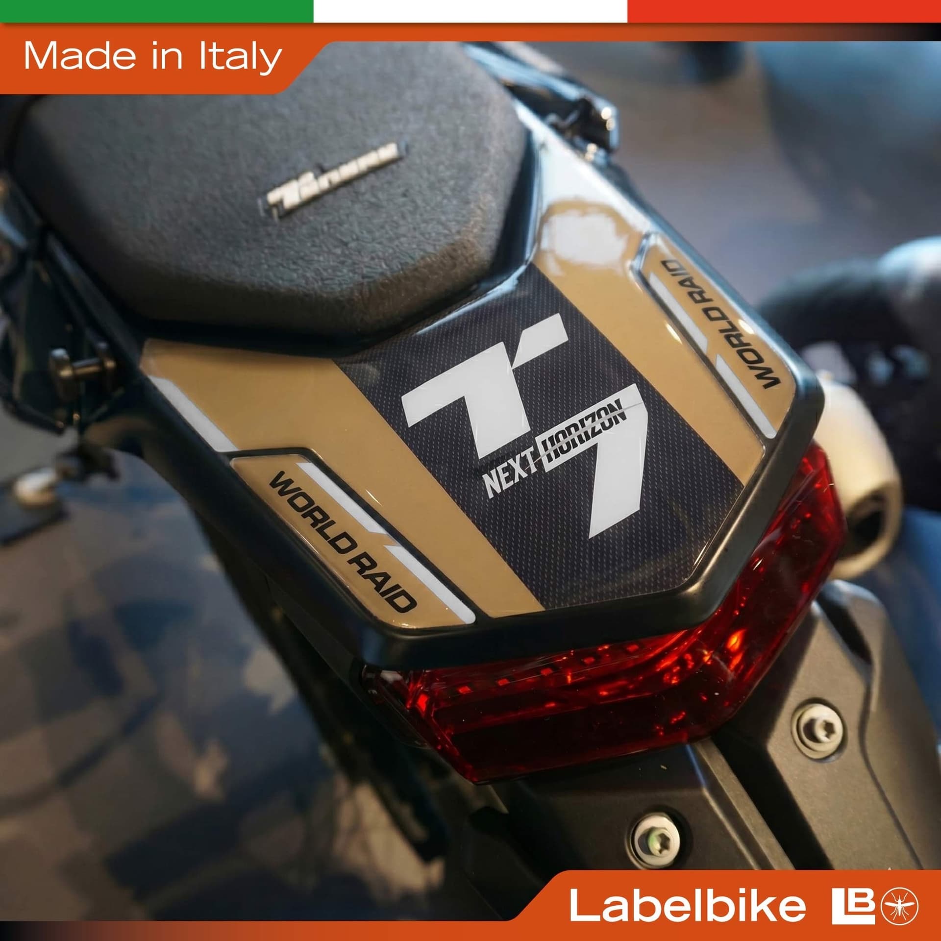 Adesivo 3D Coda moto compatibile con Yamaha Tenere 700 World Raid 2026 - 3