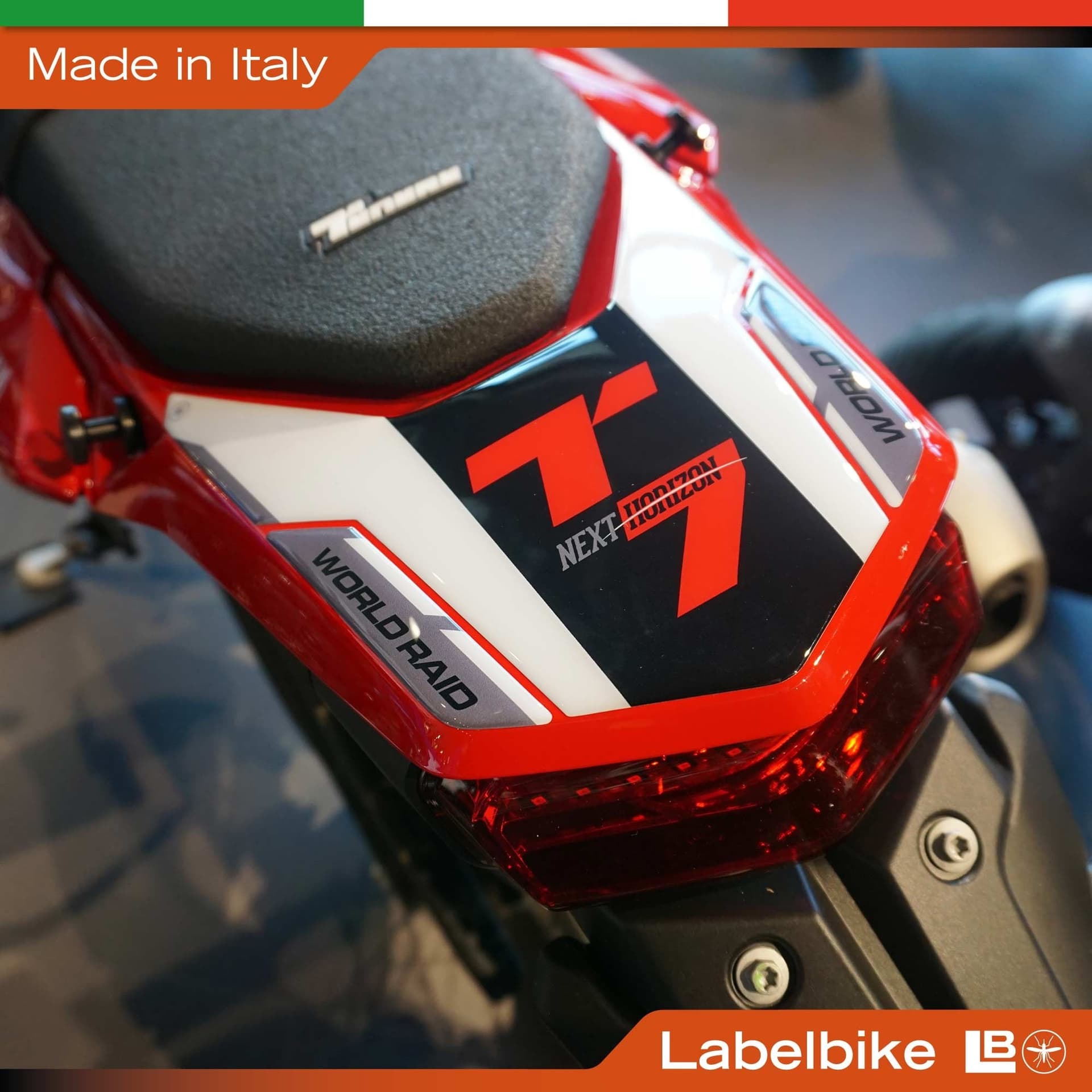 Adesivo 3D Coda moto compatibile con Yamaha Tenere 700 World Raid 2026 - 9