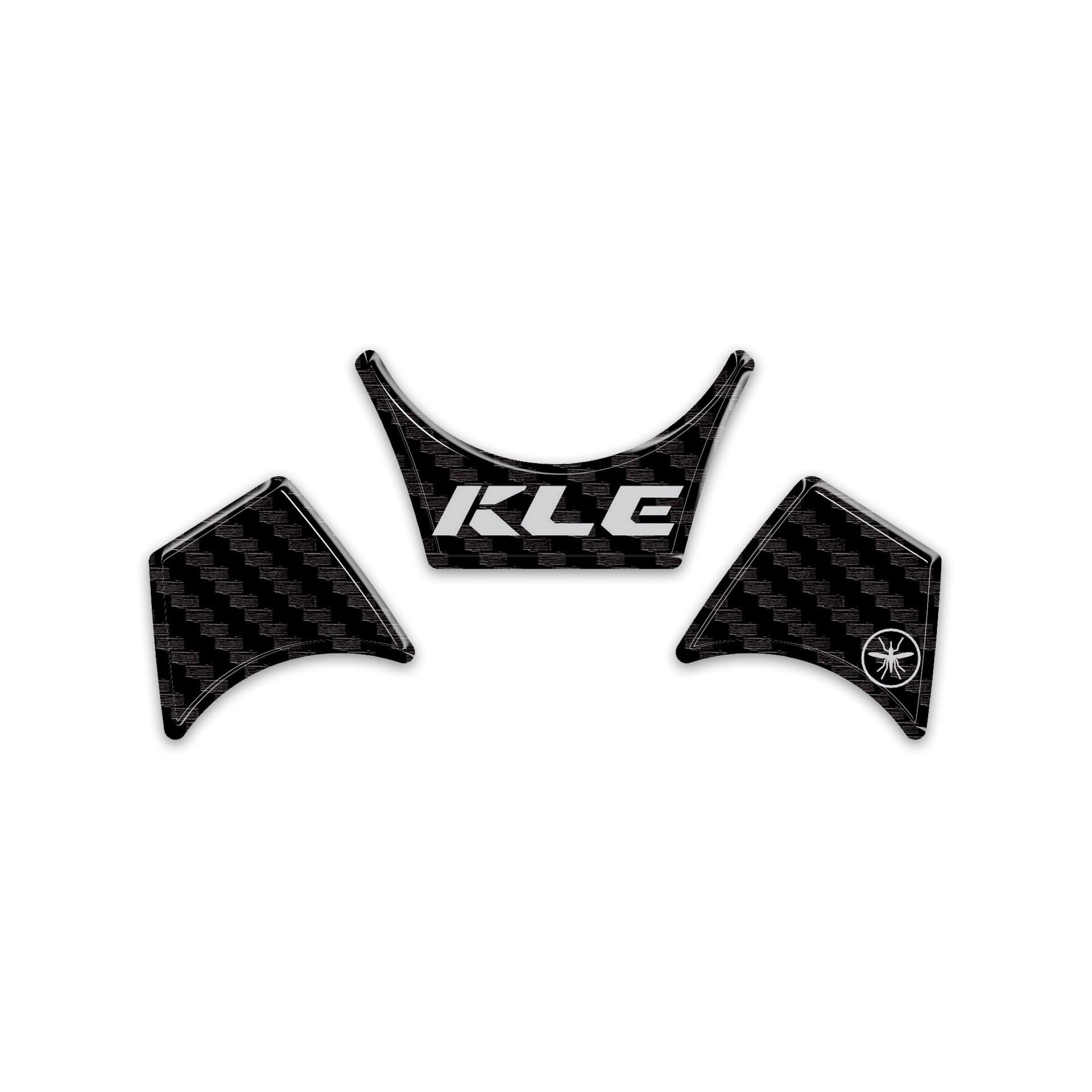Adesivo 3D Protezione Zona Chiave moto compatibile con Kawasaki KLE500 2026 - 2
