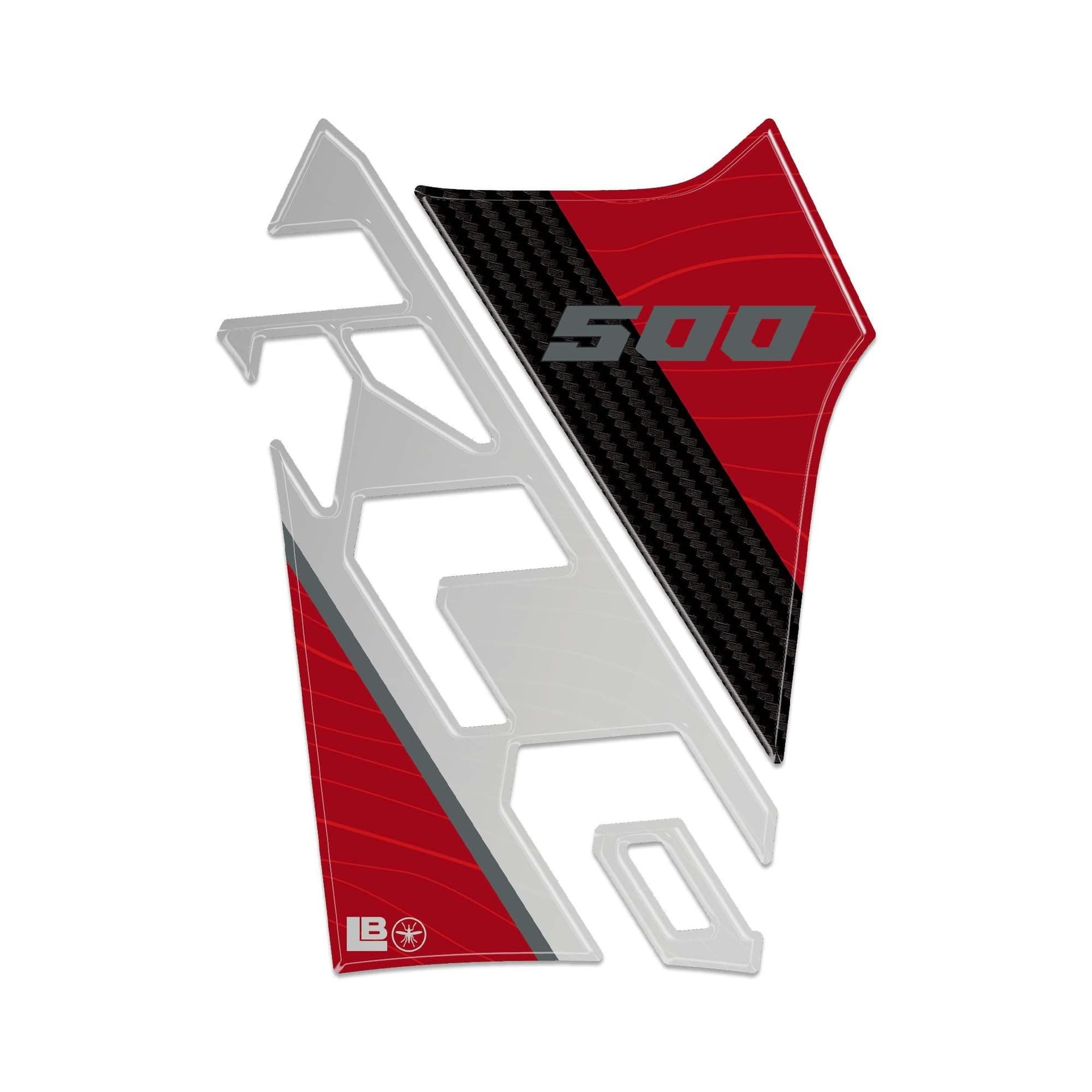 Paraserbatoio Adesivo Protezione moto compatibile con Kawasaki KLE500 2026 - 2