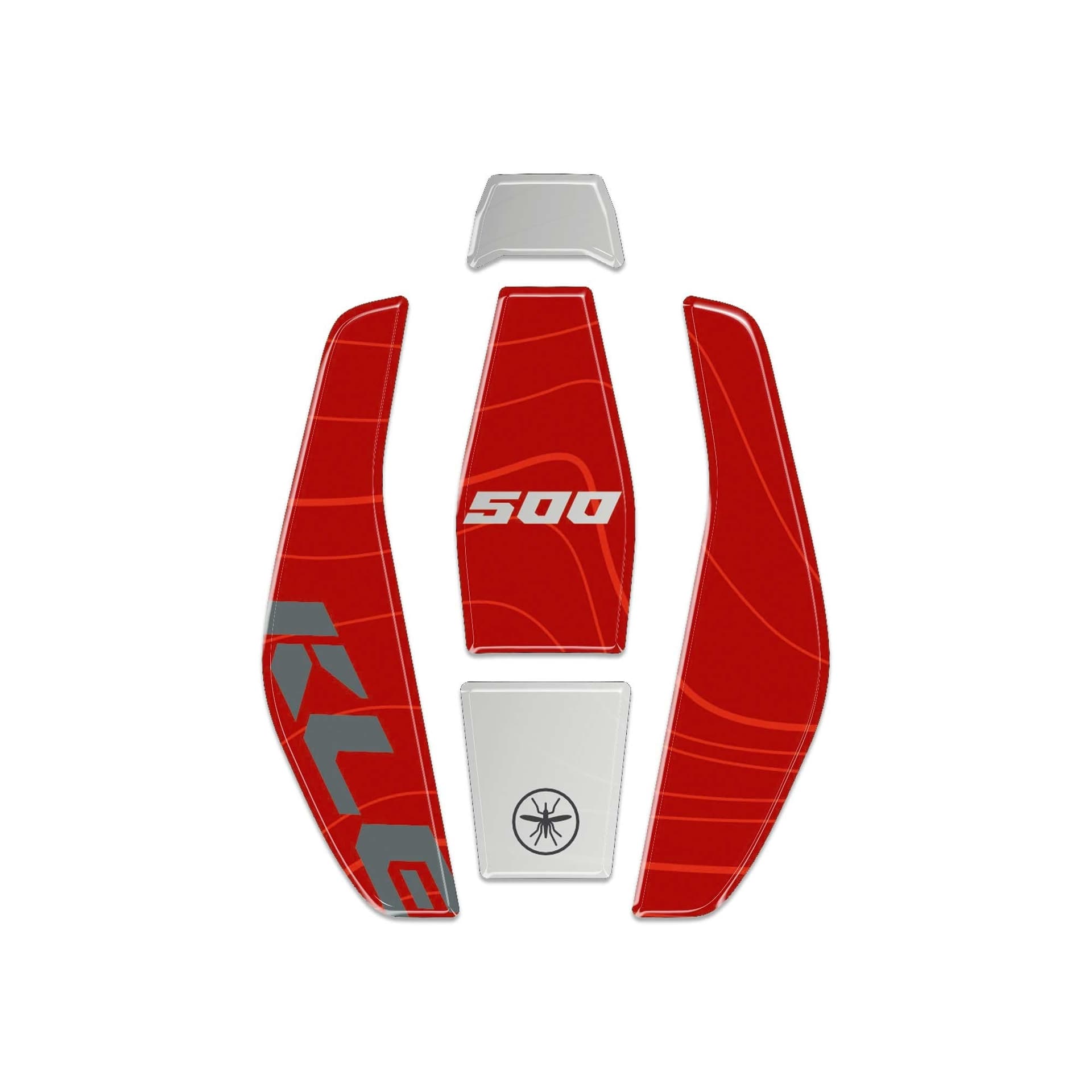 Adesivo 3D Protezione Tappo Serbatoio moto compatibile con Kawasaki KLE500 - 2