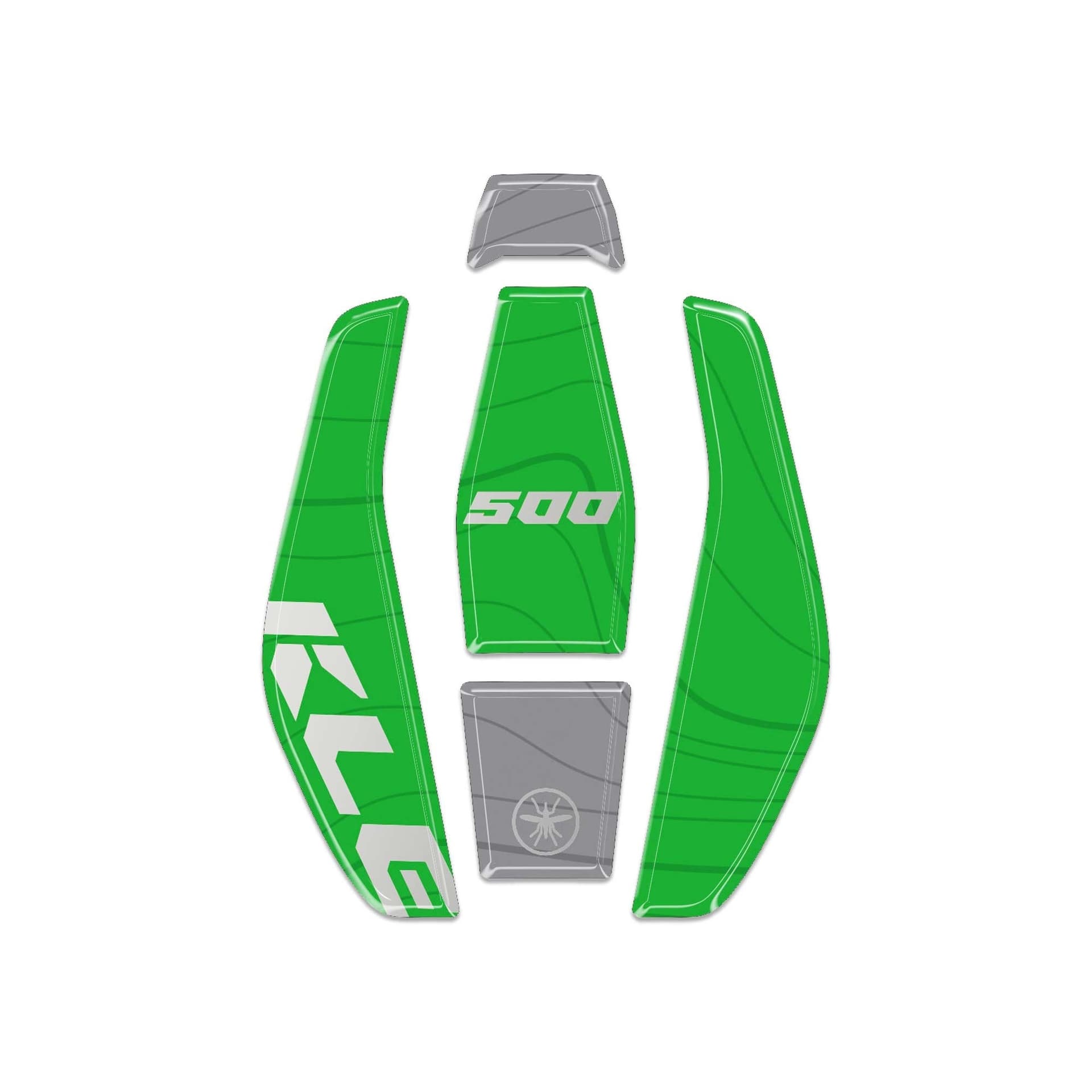 Adesivo 3D Protezione Tappo Serbatoio moto compatibile con Kawasaki KLE500 - 7
