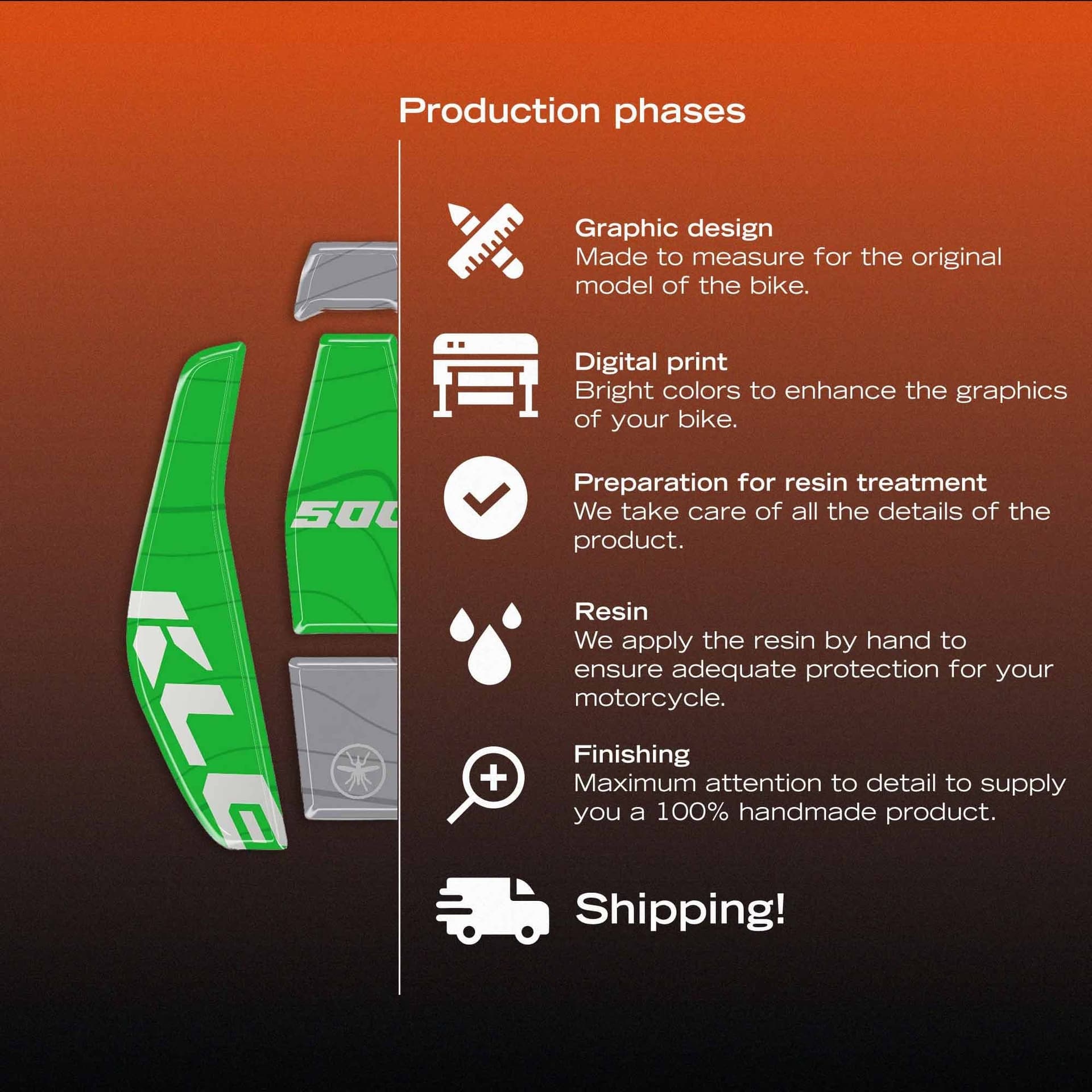 Adesivo 3D Protezione Tappo Serbatoio moto compatibile con Kawasaki KLE500 - 9