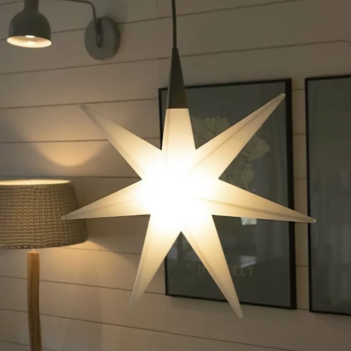 Lampadario stella 8 Seasons SHINING GLORY STAR 70 32049L LED IP44 polietilene - 2