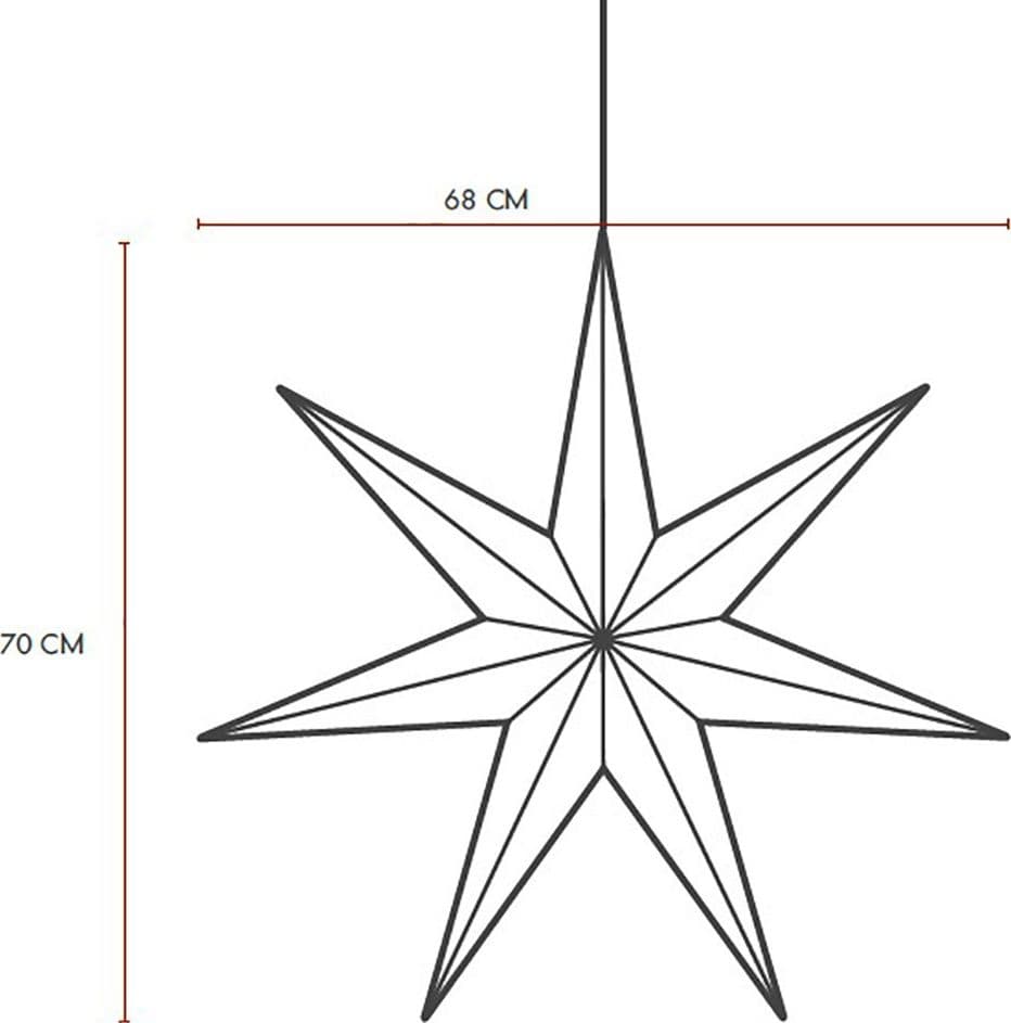 Lampadario stella 8 Seasons SHINING GLORY STAR 70 32049L LED IP44 polietilene - 6