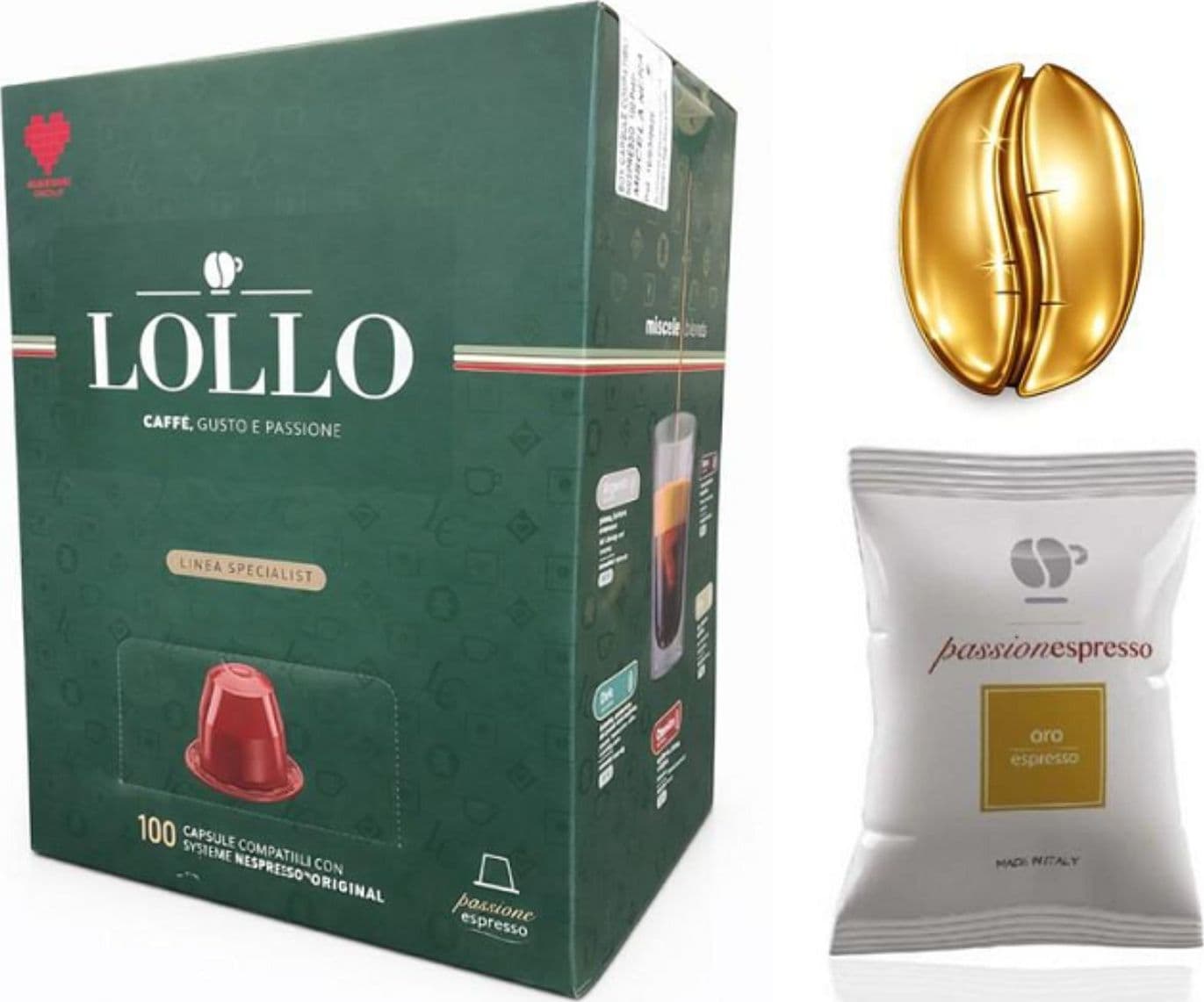 Lollo Caffe Capsule Nespresso Oro 100pz - 1