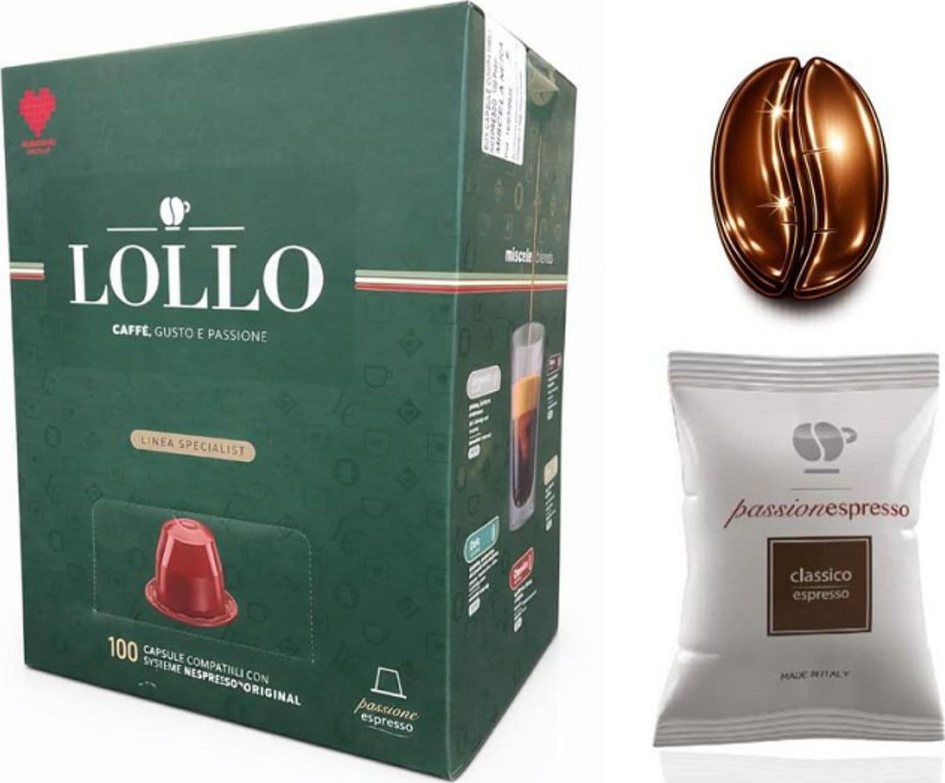 Lollo Caffe Capsule Nespresso Classica 100pz