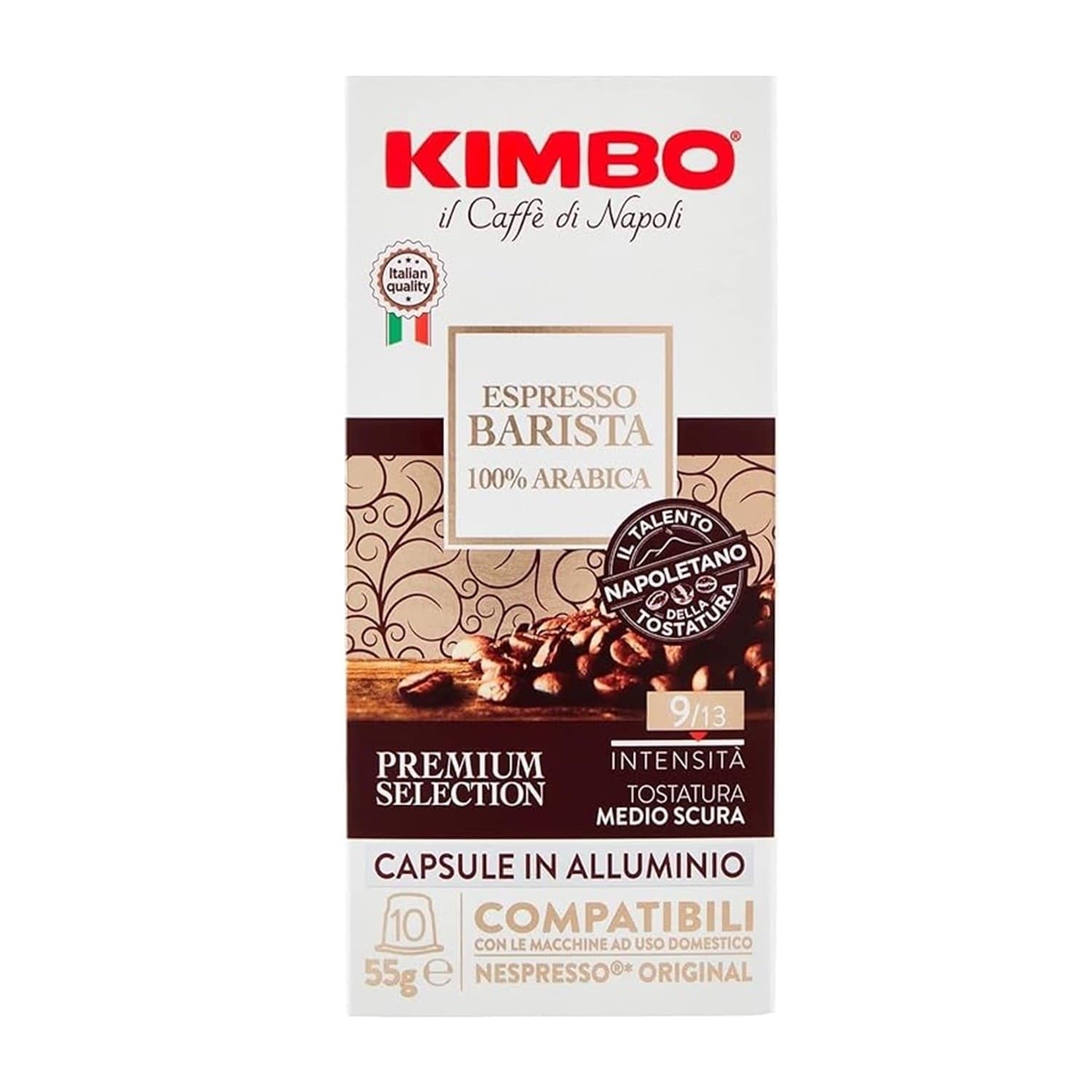 Kimbo Caffe Nespresso 10 Capsule Alluminio Barista ARABICA 100% - 3