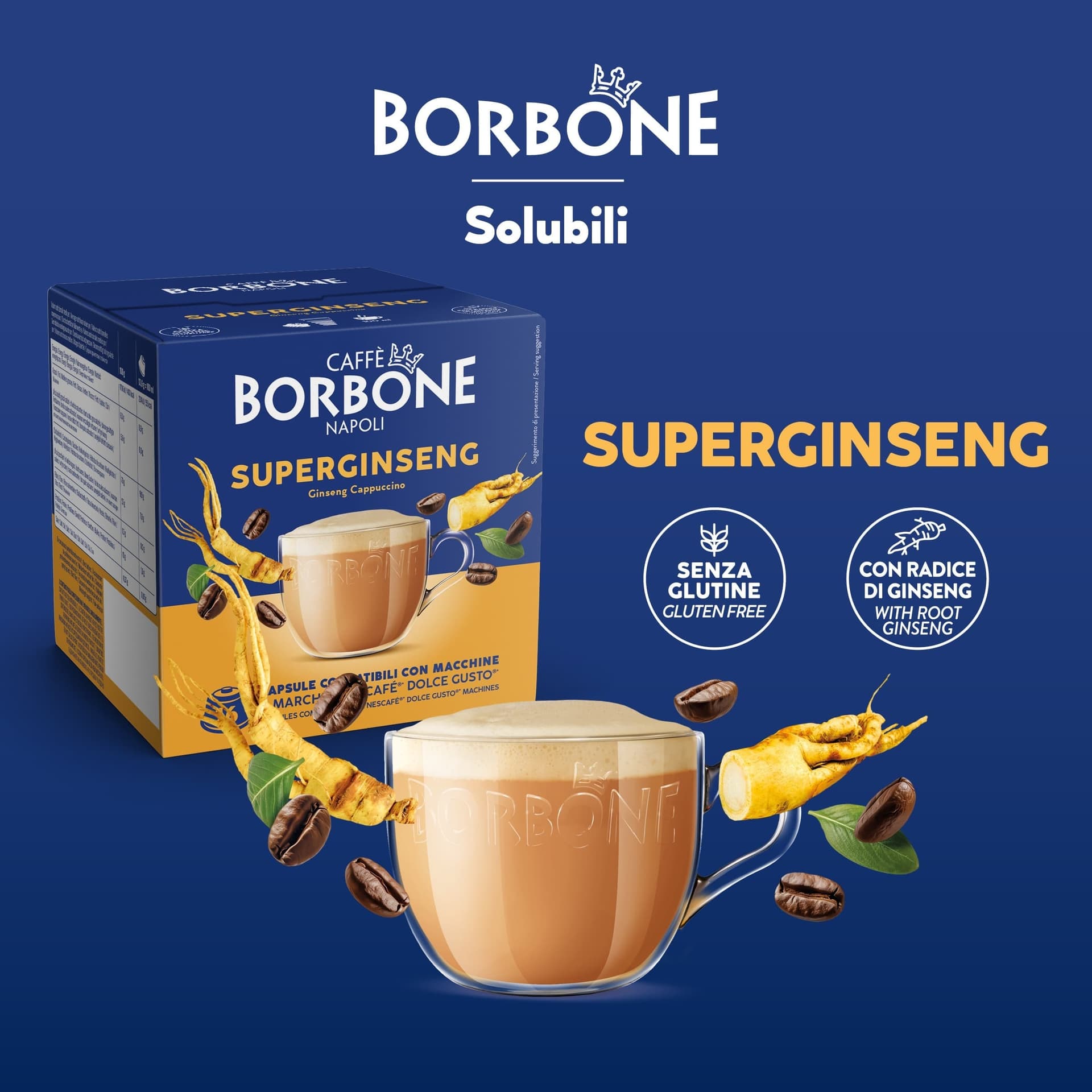 Borbone Capsule Comp.dolce Gusto Superginseng 16pz - 3