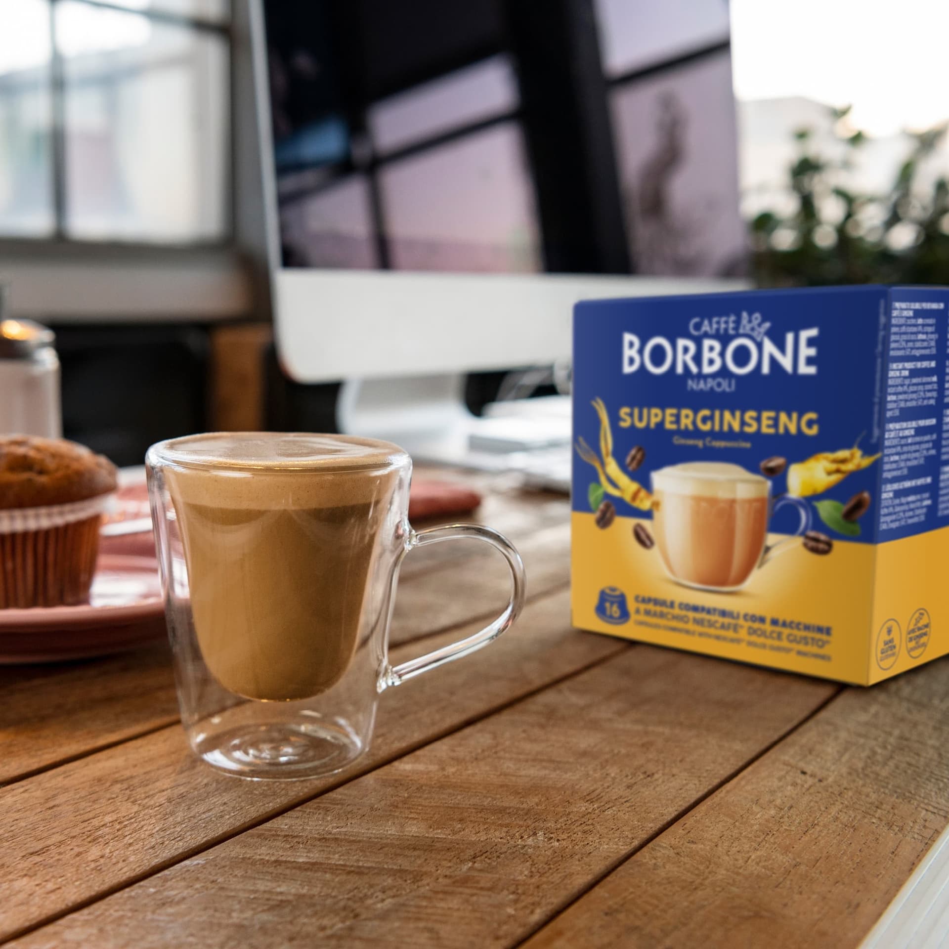 Borbone Capsule Comp.dolce Gusto Superginseng 16pz - 5