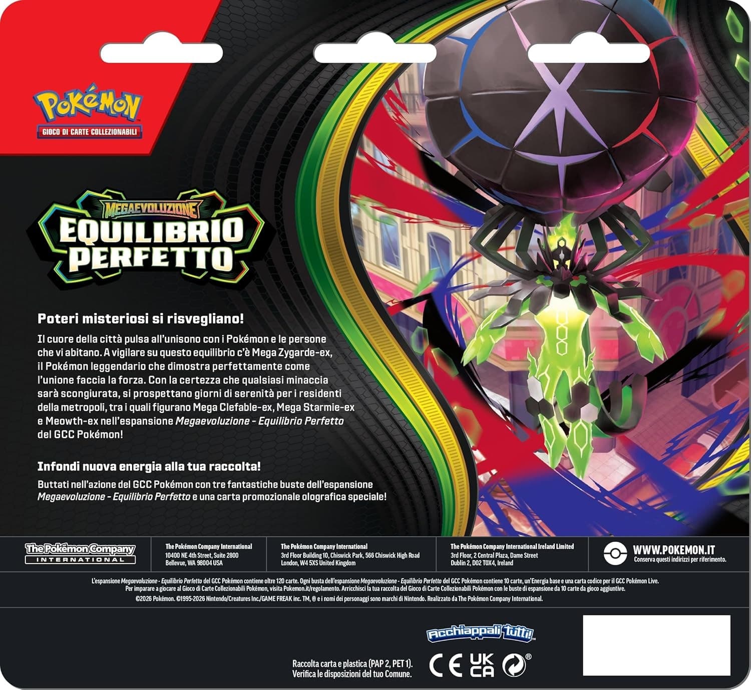 Pokémon: confezione da tre buste dell’espansione Megaevoluzione - Equilibrio Perfetto - 3
