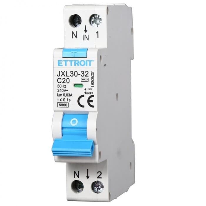 Magn. diff. 1PN 20A 30mA 220V-6KA - 1