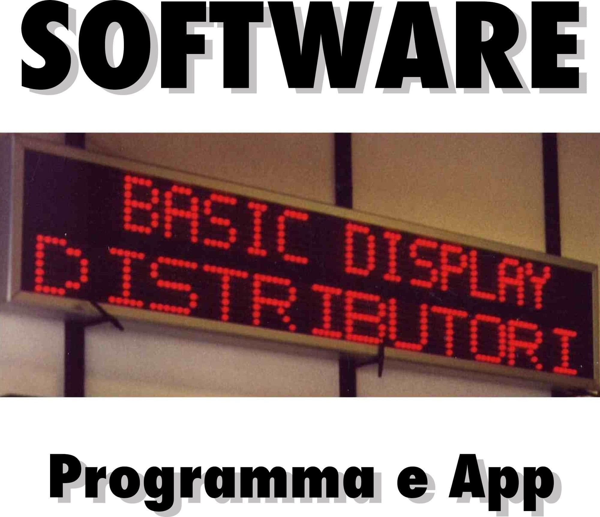 SOFTWARE PROGRAMMA PER PROGRAMMAZIONE INSEGNA LUMINOSA A LED SCORREVOLE