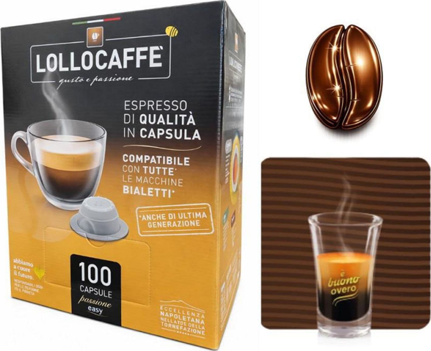 Lollo Caffe Capsule Bialetti Classica 100pz