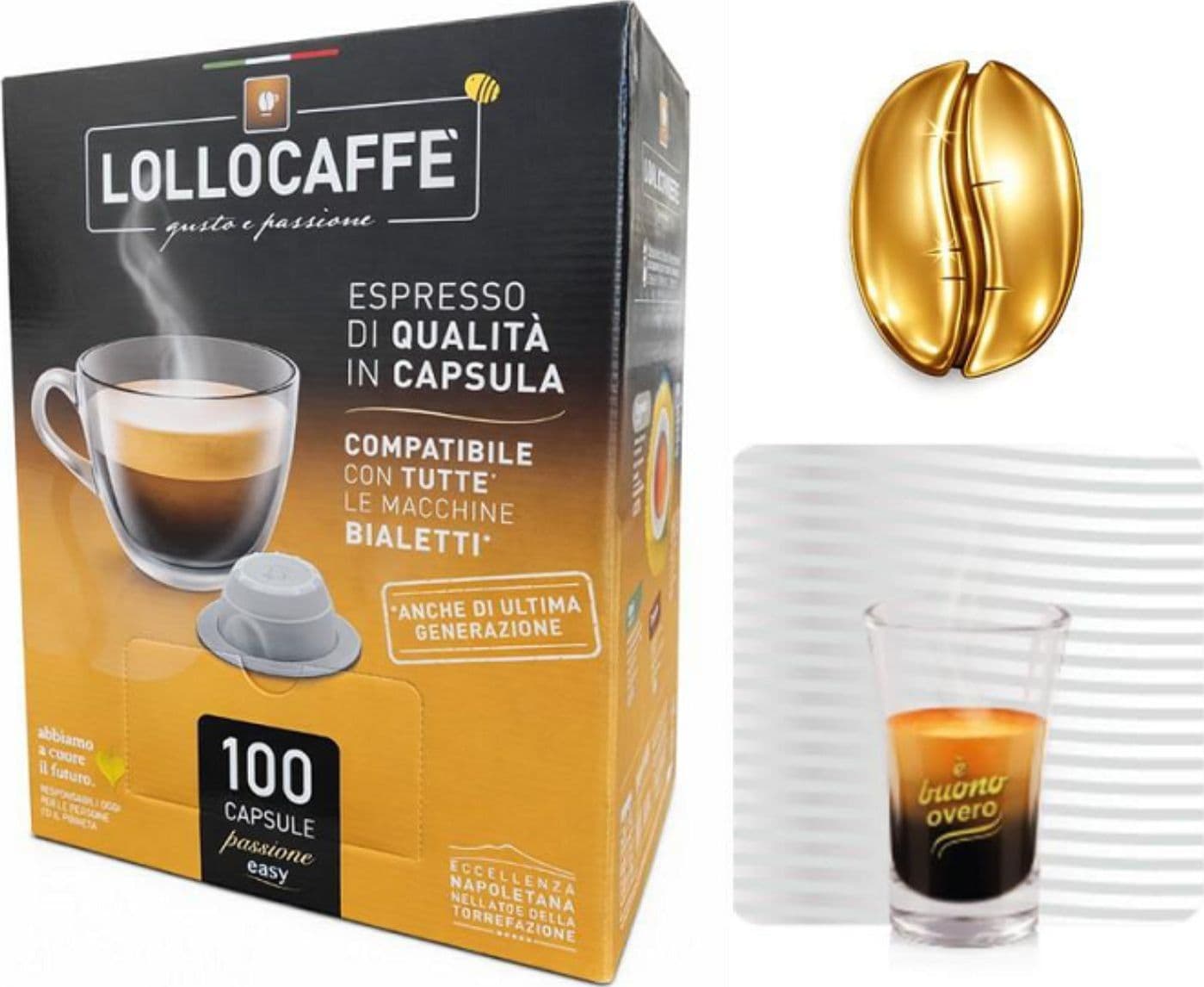 Lollo Caffe Capsule Bialetti Oro 100pz