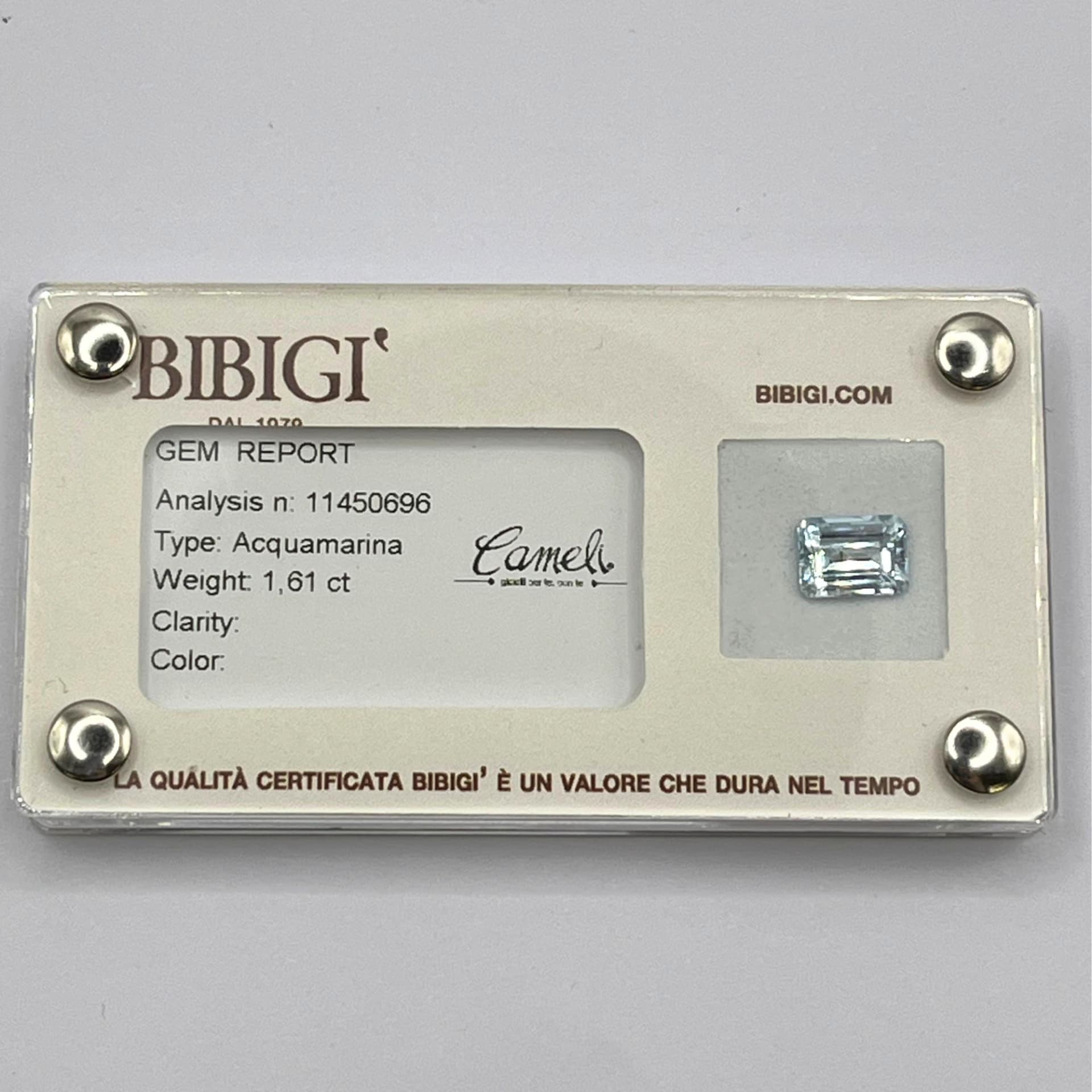 Acquamarina certificata BIBIGÌ AM8X6OTT - 2