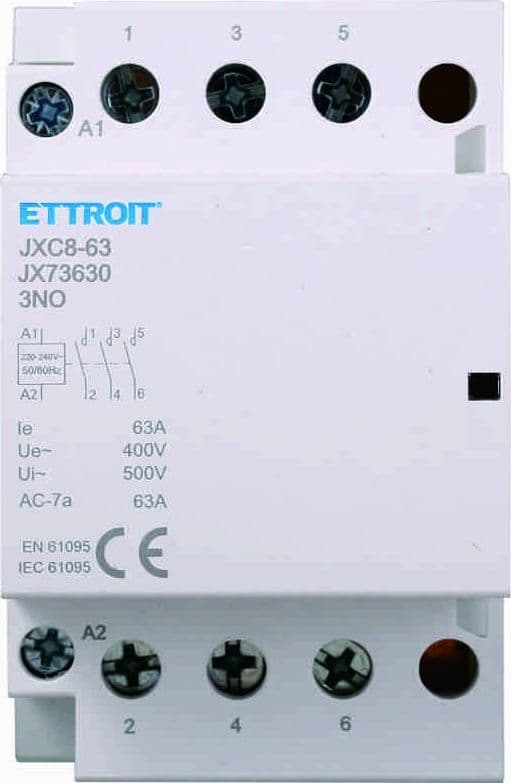 AC Contatt. DIN Rail3p220V 63A 3 NO