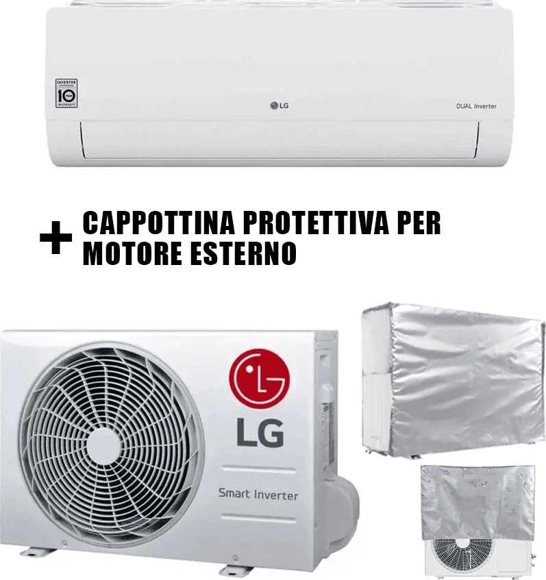 Climatizzatore LG DUALCOOL S12EC NSJ Inverter 12000 BTU Wi-Fi R-32 A++/A+, Controllo Vocale