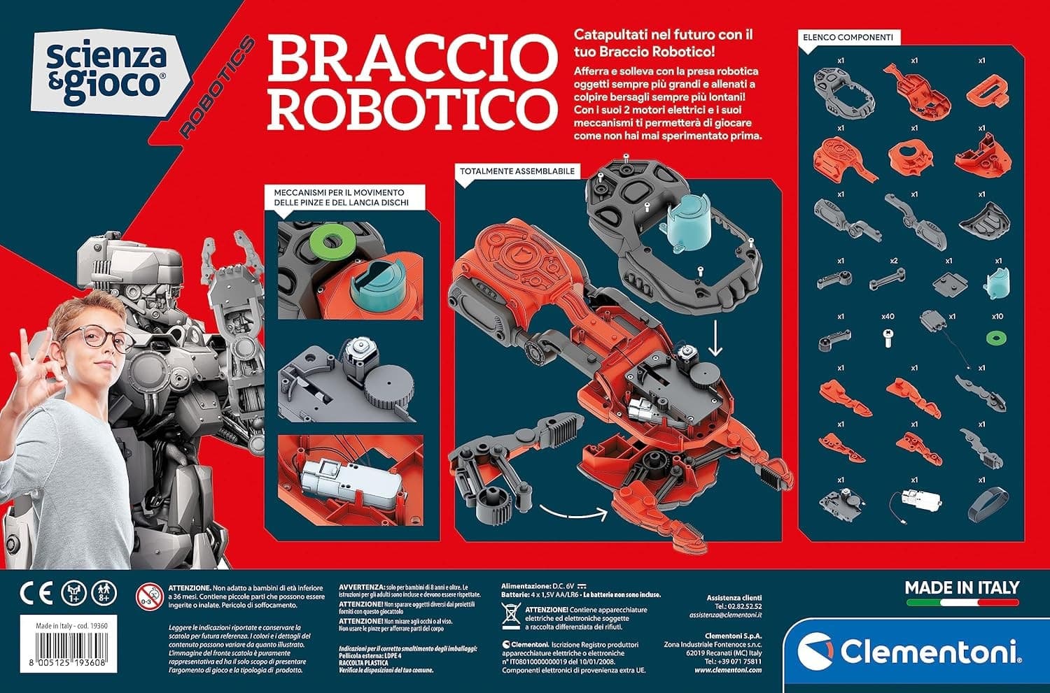 Clementoni Scienza e Gioco - Robotics Braccio Robotico Motorizzato - 5