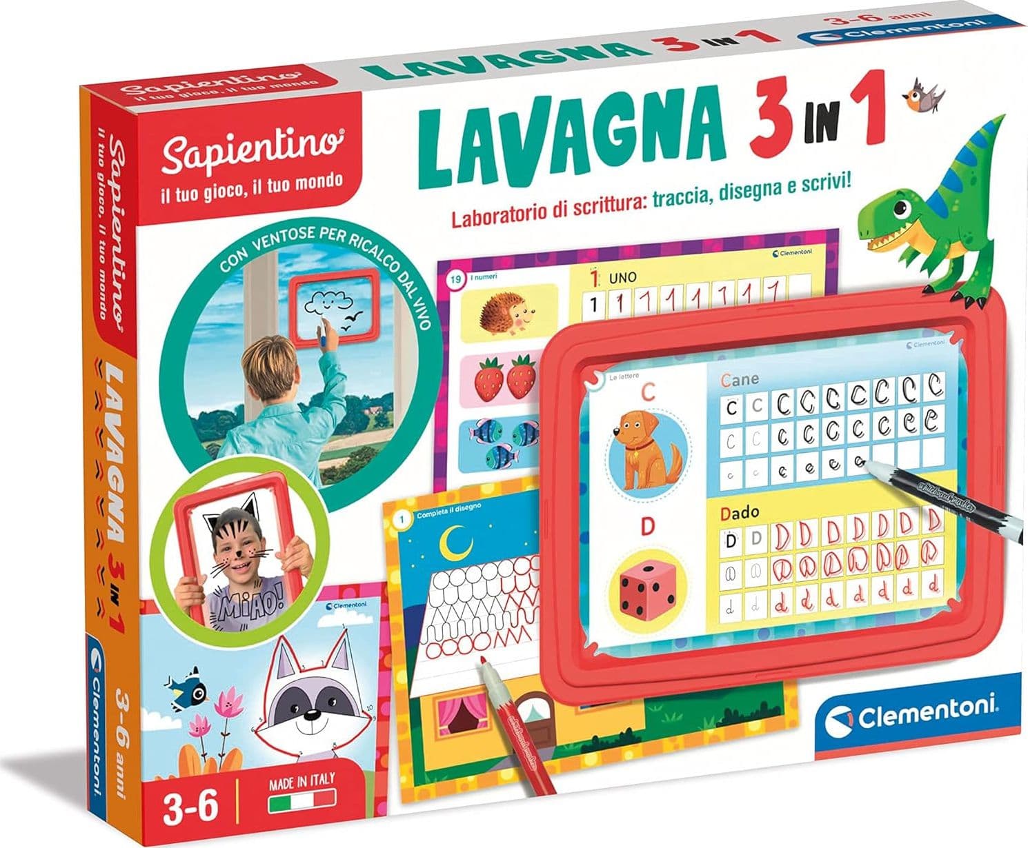Clementoni - Sapientino Lavagna 3 in 1 - 16391