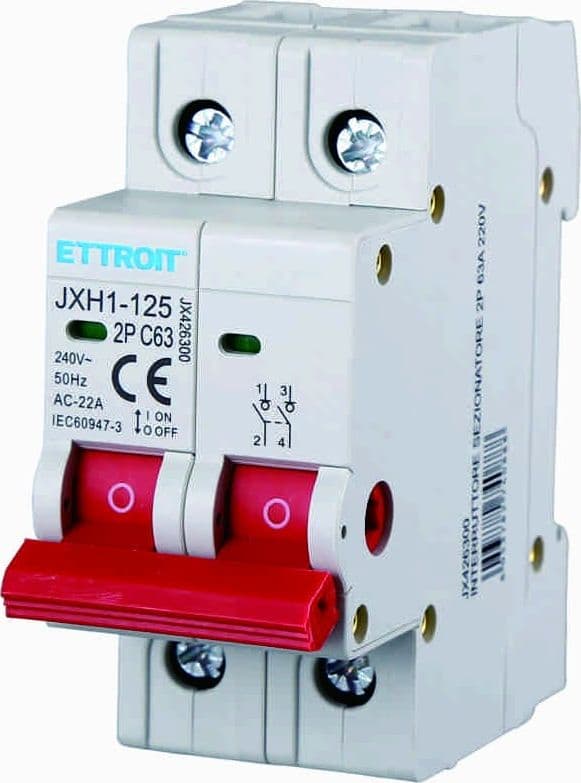 INT. SEZIONATORE 2P 63A 220V