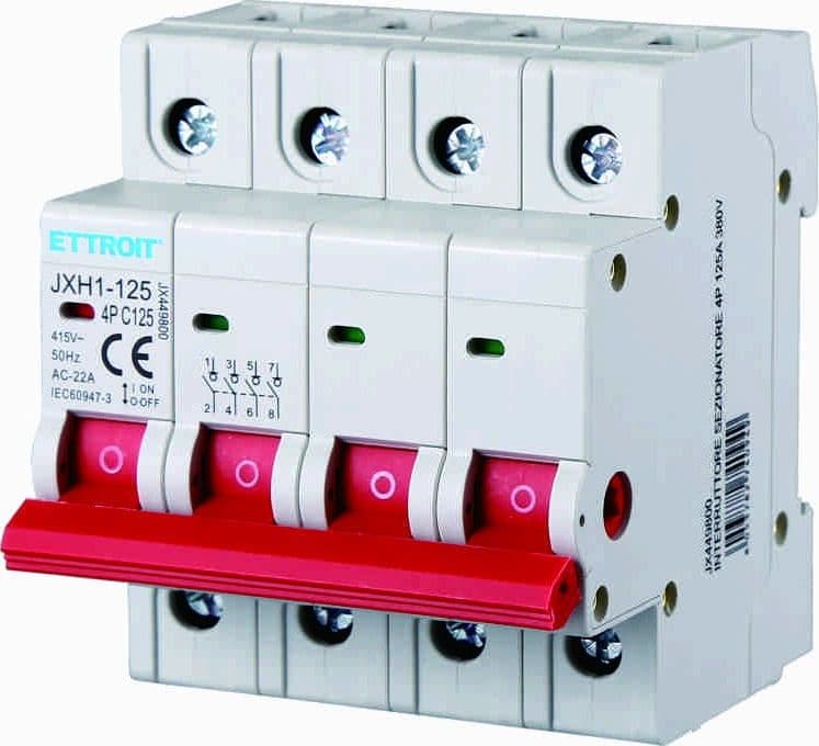 INT. SEZIONATORE 4P 125A 380V