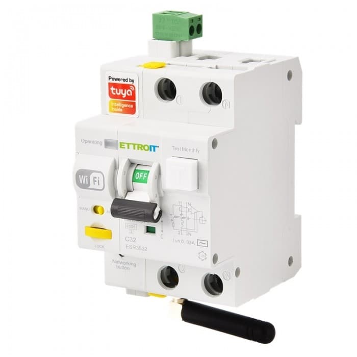 Magn. diff. Wi-Fi Tuya Smart
RCBO-1PN 32A