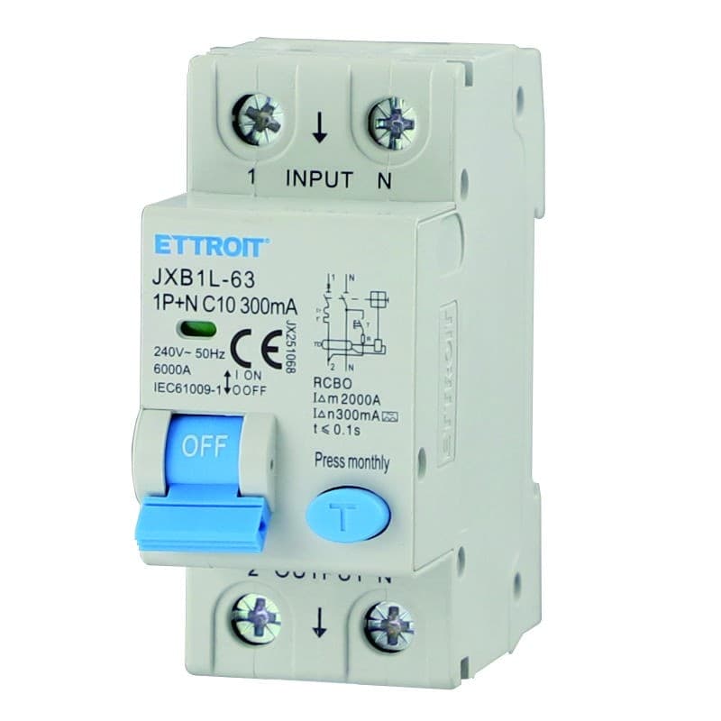 Magn. diff. 1P+N 10A 300mA 220V-6KA CL.A