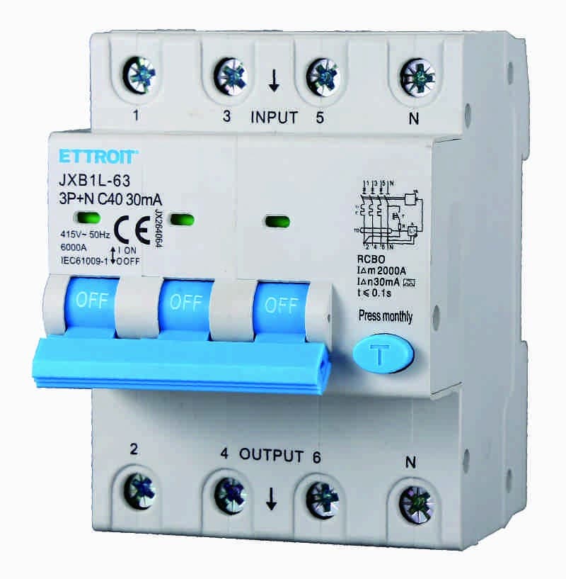 Magn. diff. 3P+N 40A 30mA 380V-6KA CL.A