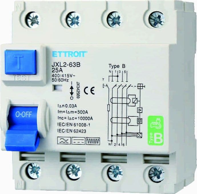 Magn. diff. Puro 4P 25A 30mA C.B 6KA  380V