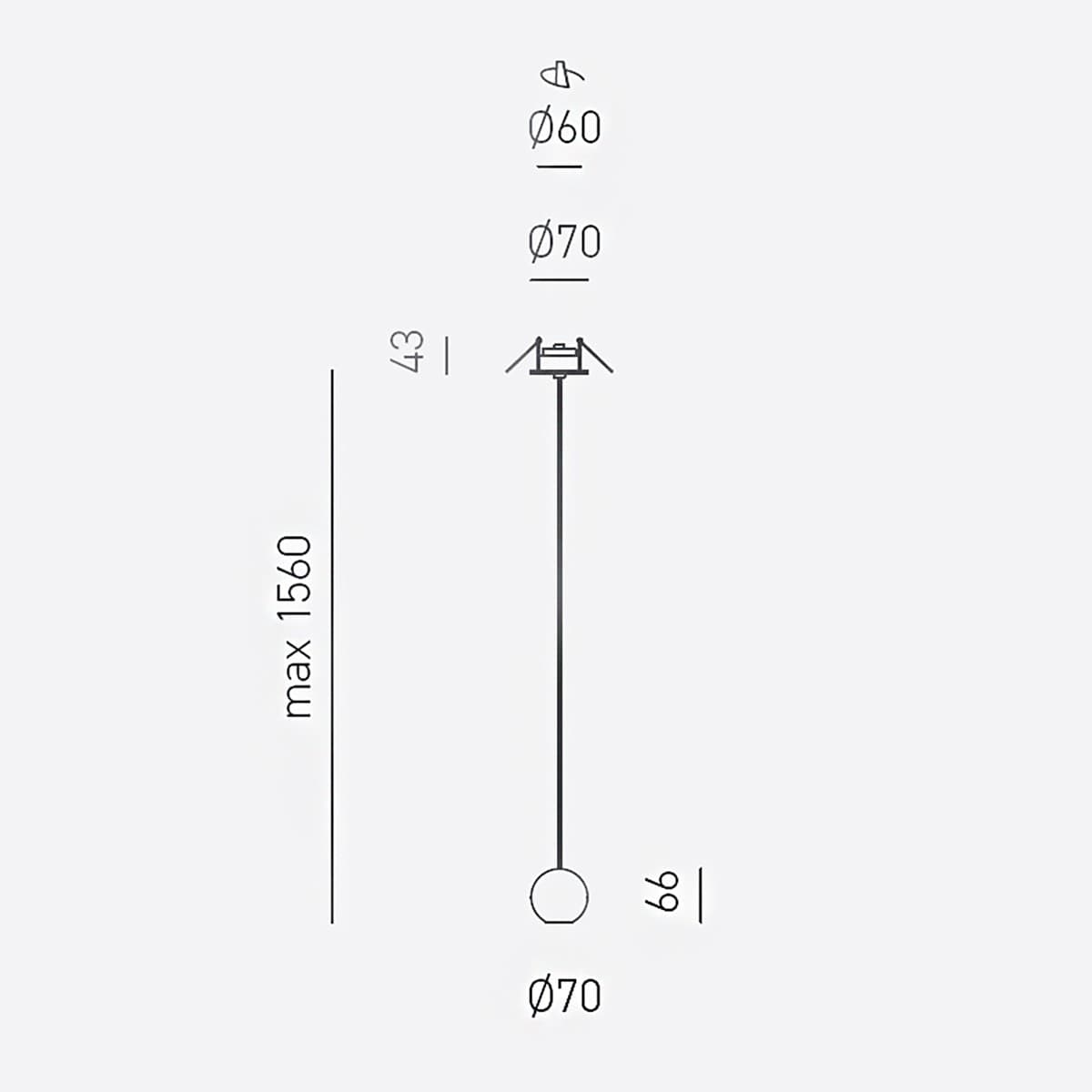 Lampada soffitto incasso led Gea Luce GUYA SI oro sospensione classica - 4