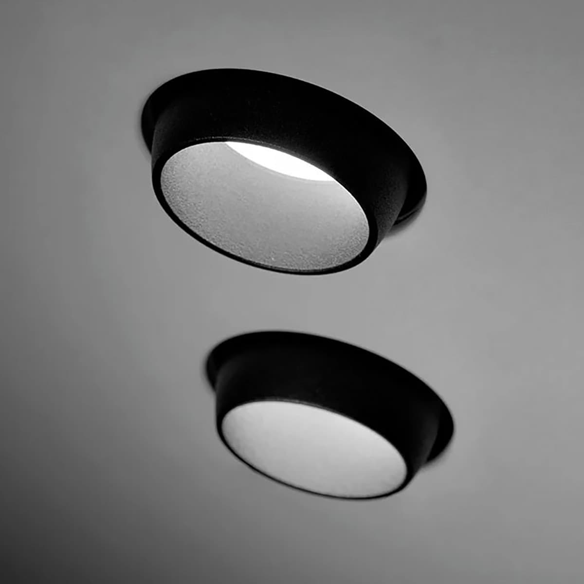 Faretto incasso Sforzin Illuminazione LELANTO T357 NERO GU10 LED IP20 moderno gesso lampada soffitto - 3